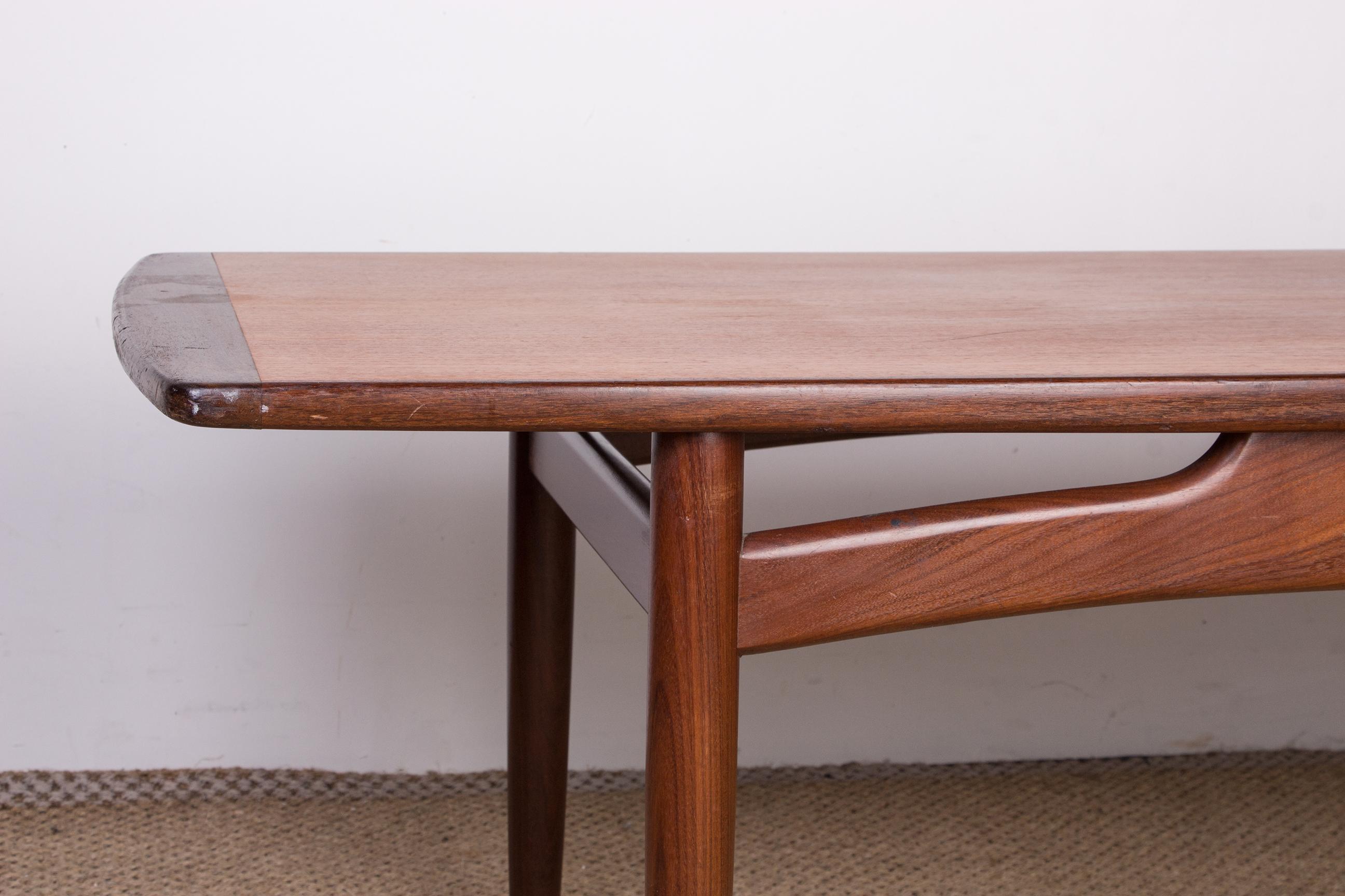 Milieu du XXe siècle Table basse danoise HE Mobler 1960 en vente
