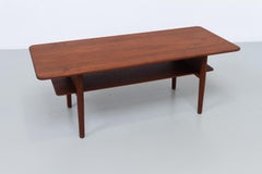 Danish Teak Coffee Table by Ib Kofod Larsen for Christensen & Larsen, 1950s.