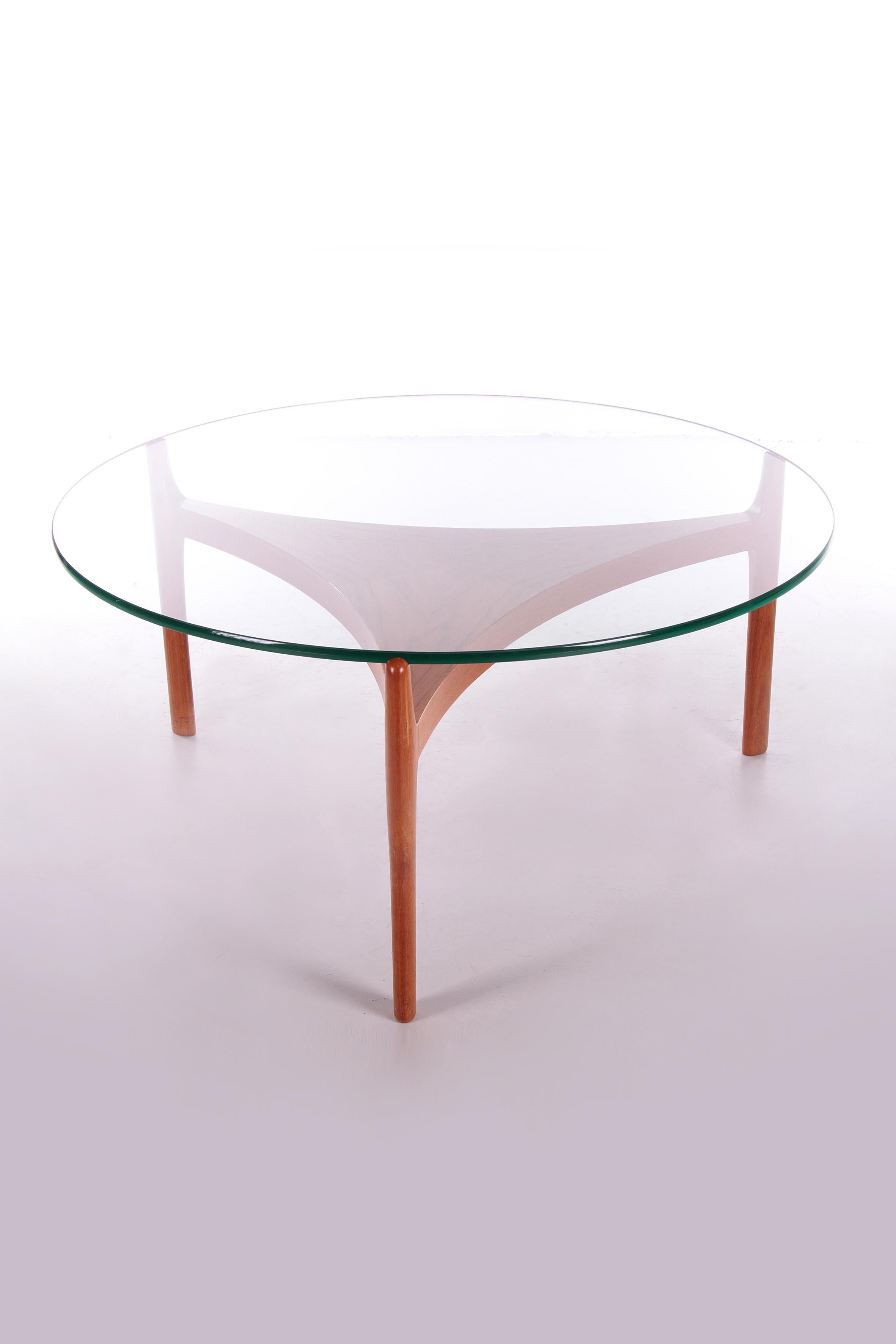 Mid-Century Modern Table basse danoise en teck de Sven Ellekaer pour Christiaan Linneberg, années 1960 en vente