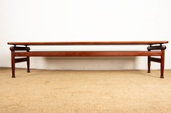 Dänischer Couchtisch oder Sitzbank aus Teakholz, Kai Lyngfeld-Larsen/Søborg Mobelfabrik