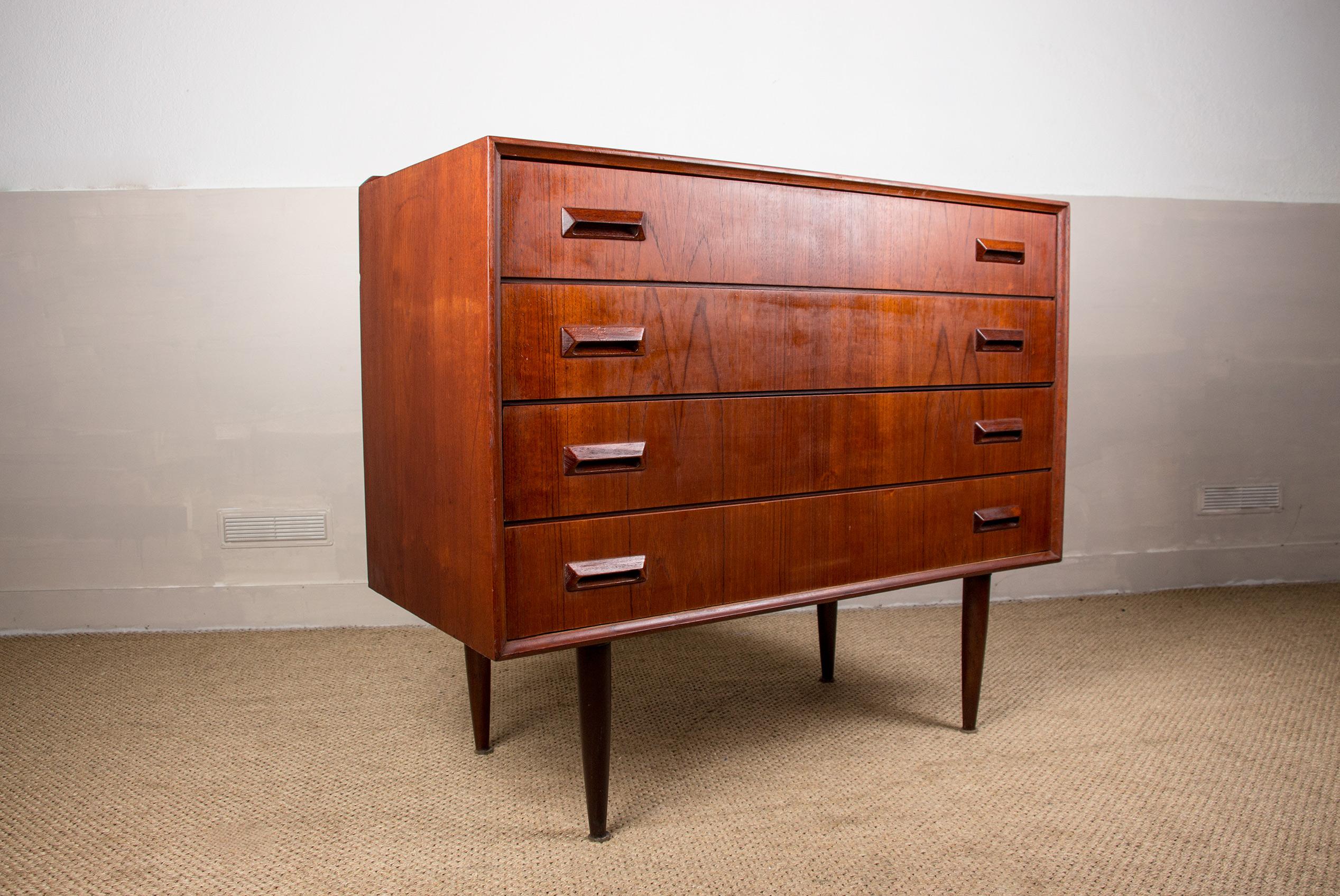 Danish Teak Commode by Borge Mogensen for Soborg Mobelfabrik, 1960s 5