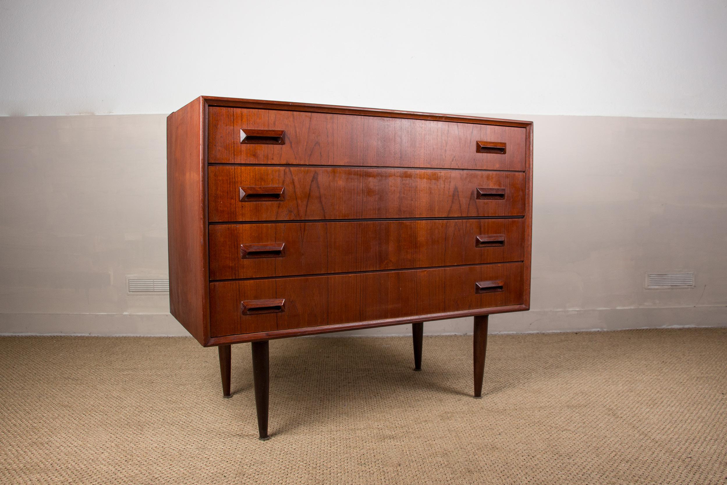 Danish Teak Commode by Borge Mogensen for Soborg Mobelfabrik, 1960s 6