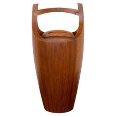 Vintage Danish Teak Congo Ice Bucket by Jens Quistgaard for Dansk, 1950s