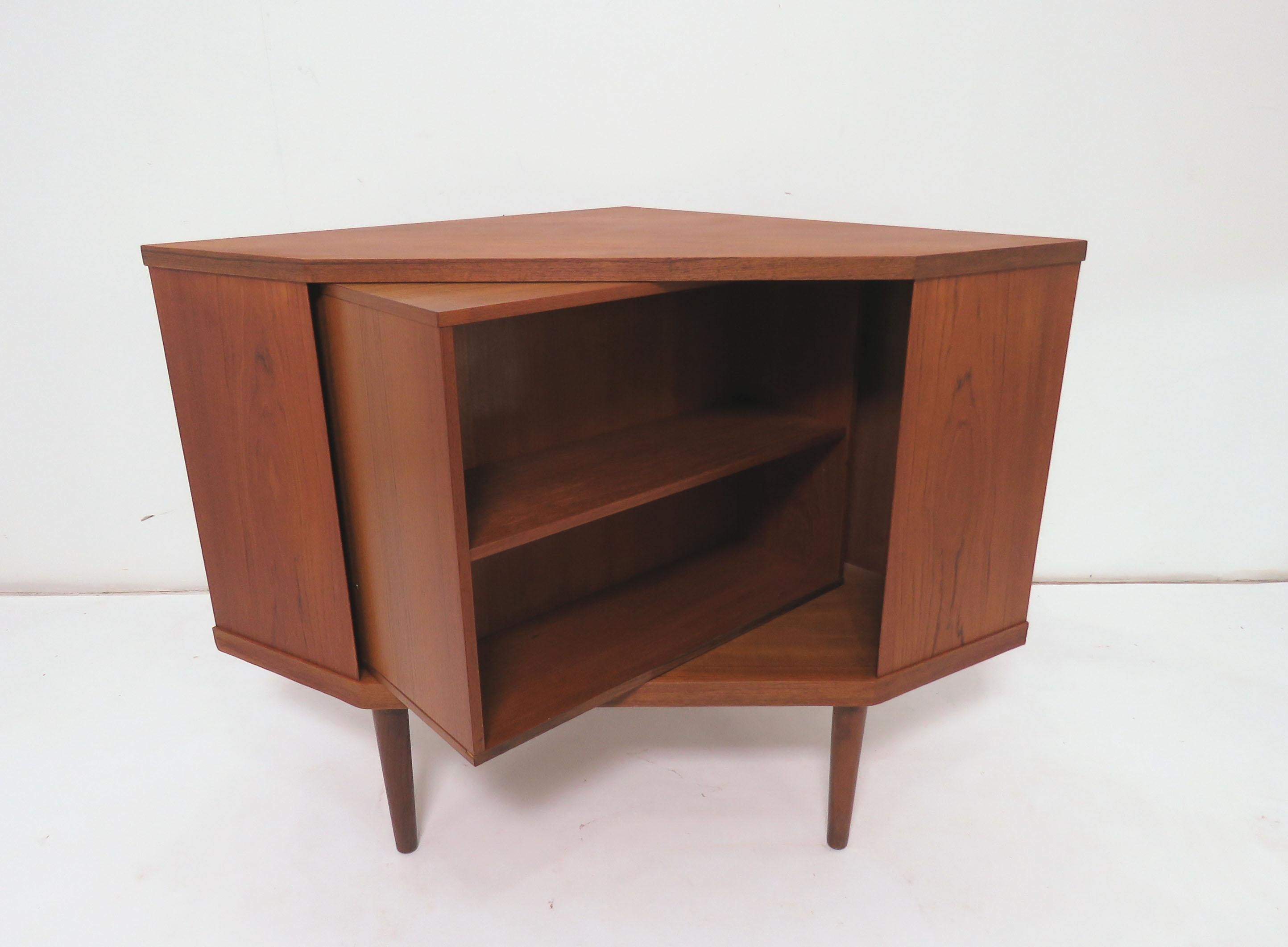 corner record cabinet