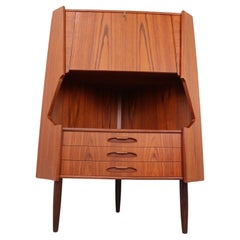 Danish Teak Corner Cabinet Danish by Gunni Oman