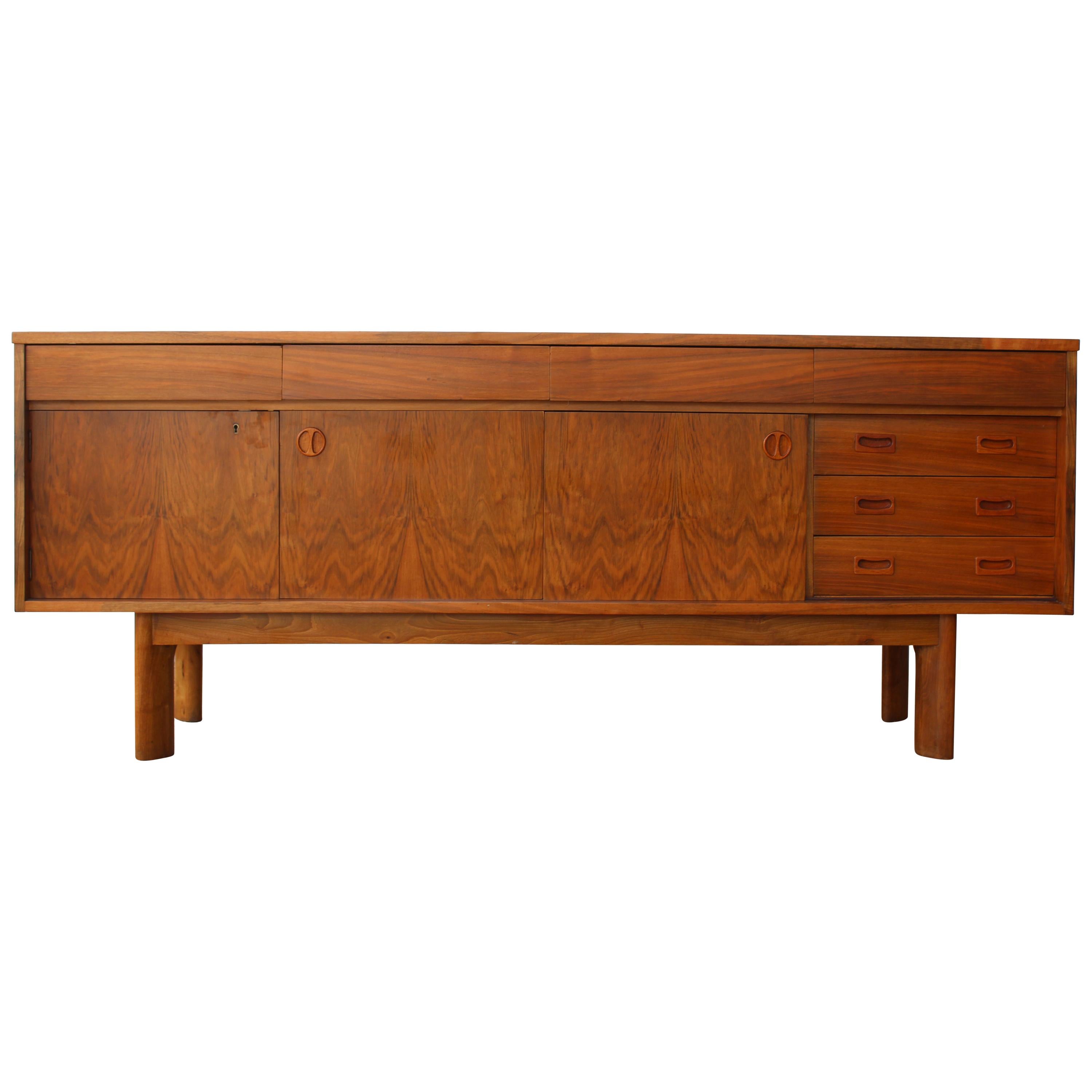 German Modernist Teak Credenza at 1stDibs