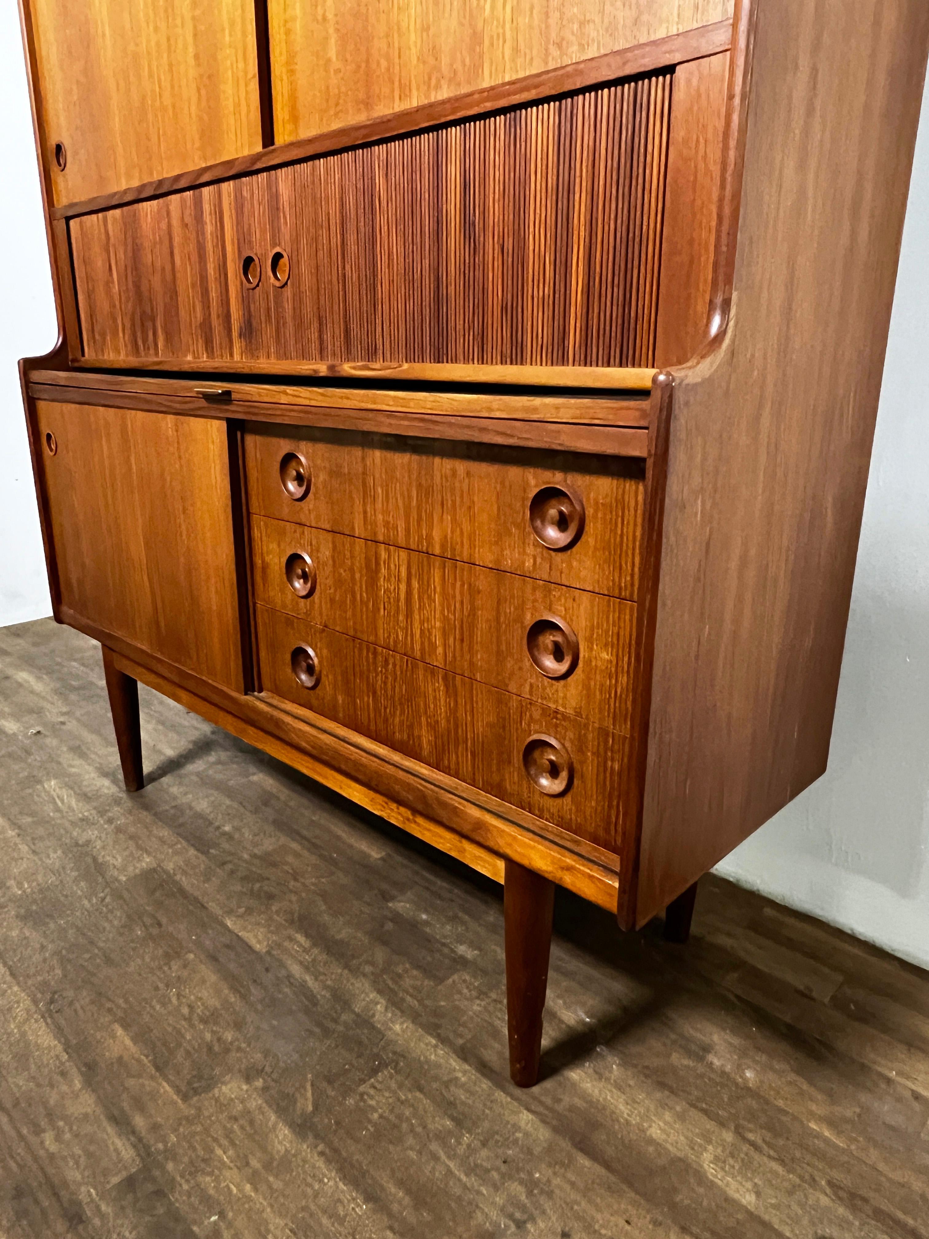 Mid-20th Century Danish Teak Credenza Attributed to Johannes Anderson, Circa 1960s