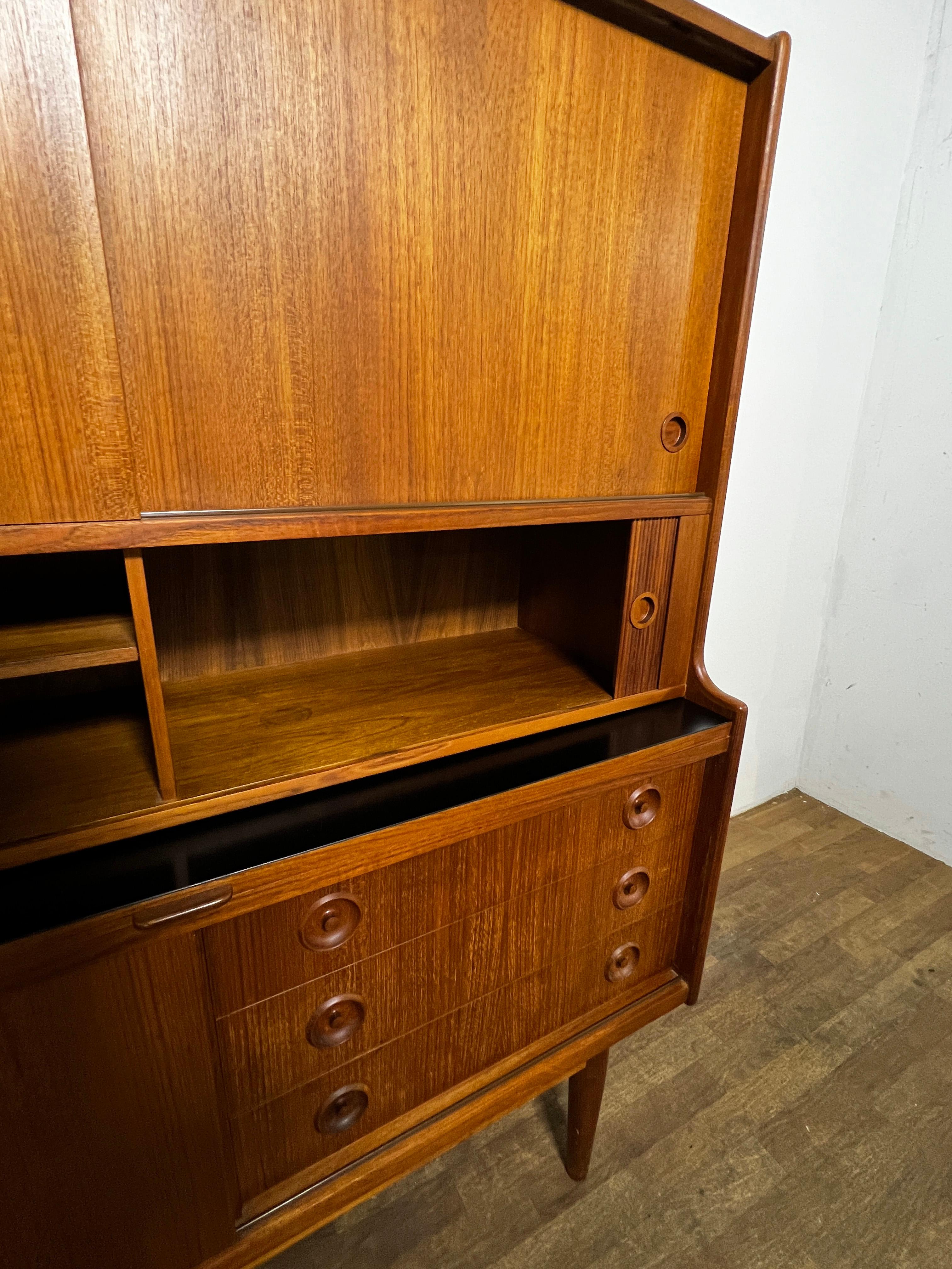 Danish Teak Credenza Attributed to Johannes Anderson, Circa 1960s 4
