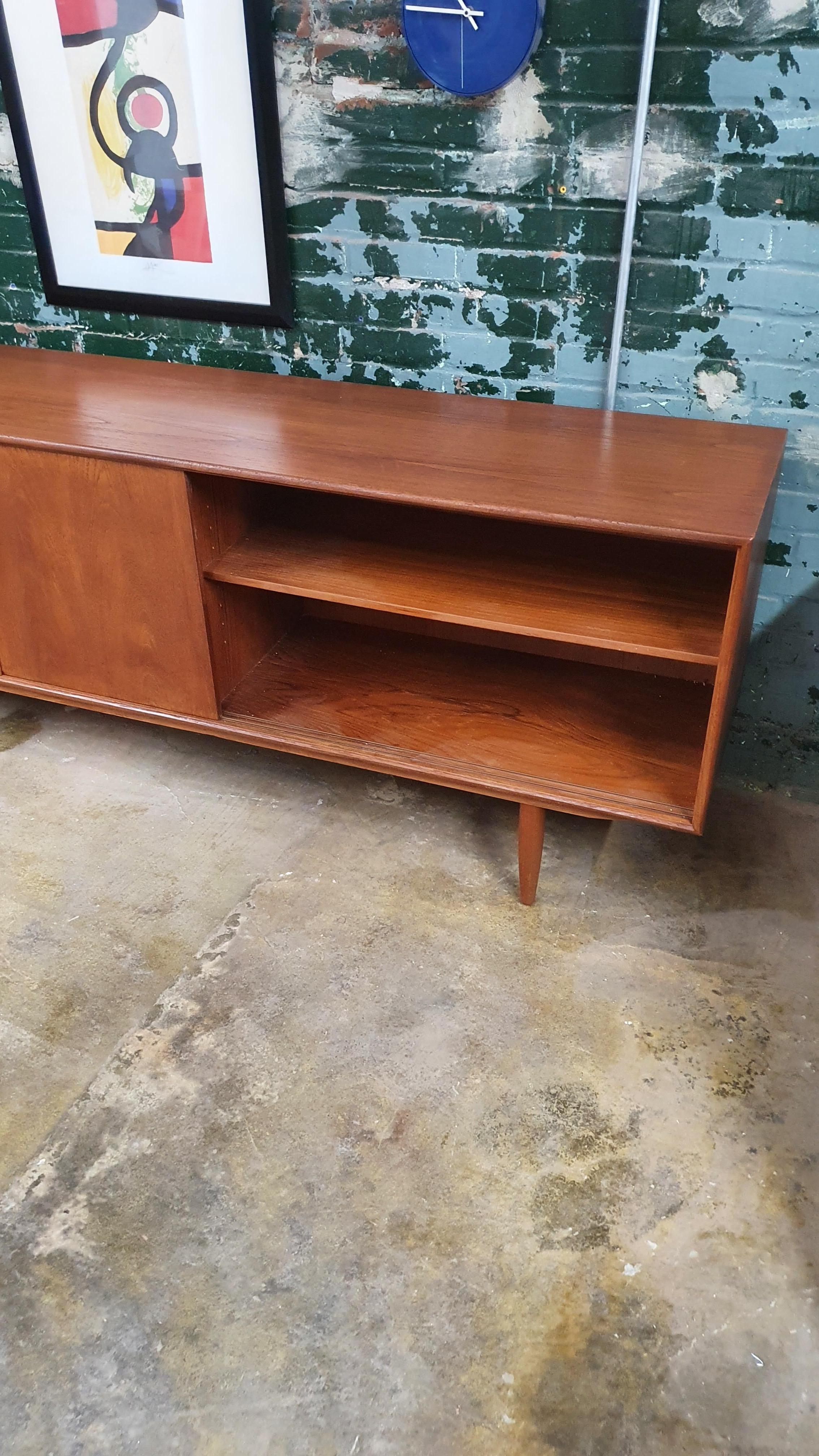 Mid-20th Century Danish Teak Credenza by Axel Christiansen for ACO Mobler