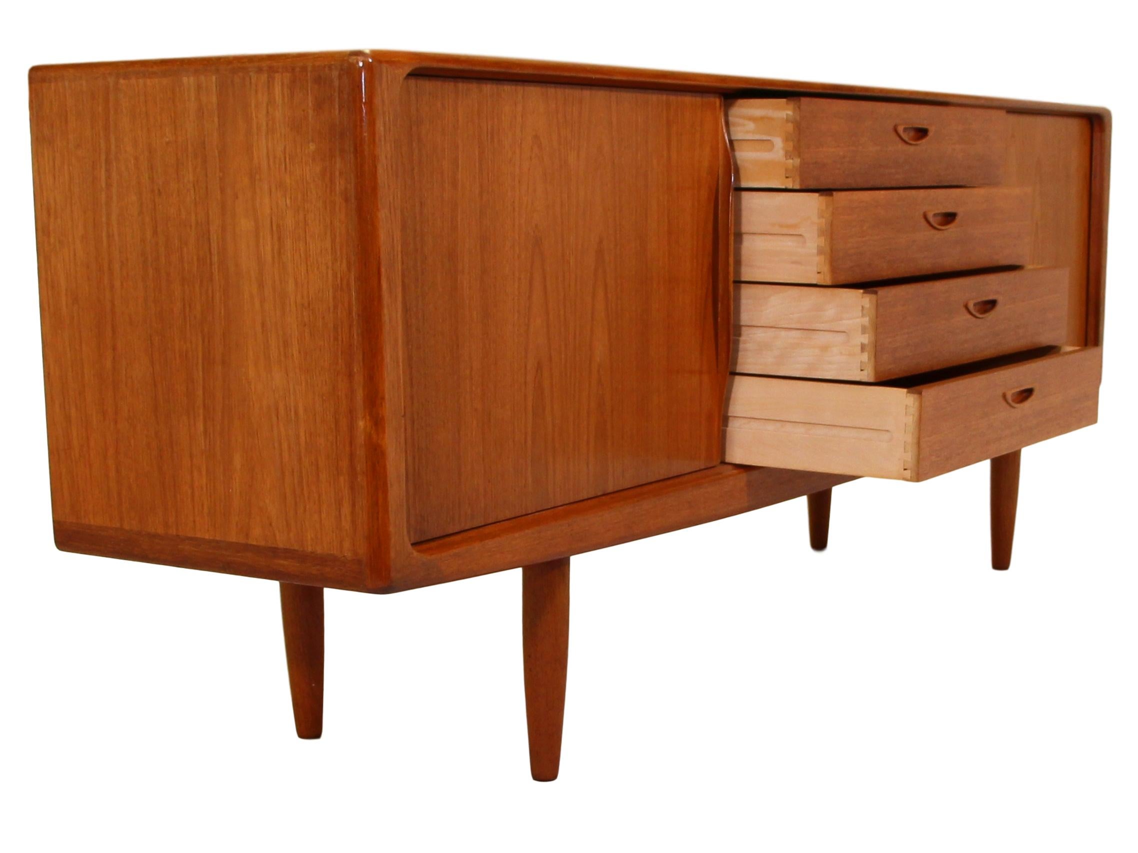 20th Century Danish Teak Credenza by Bramin For Sale