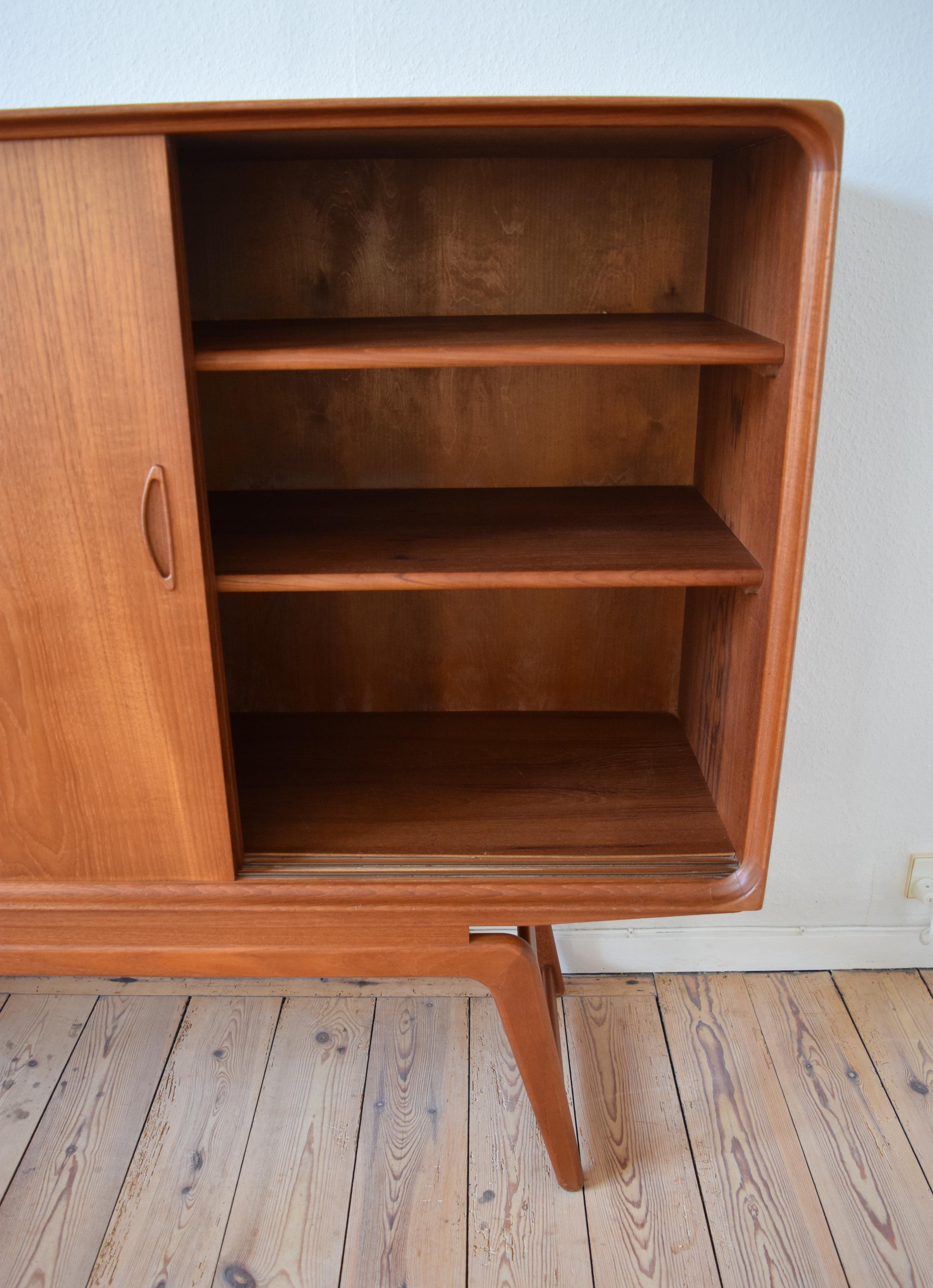 Danish Teak Credenza from Clausen & Son, 1950s 2