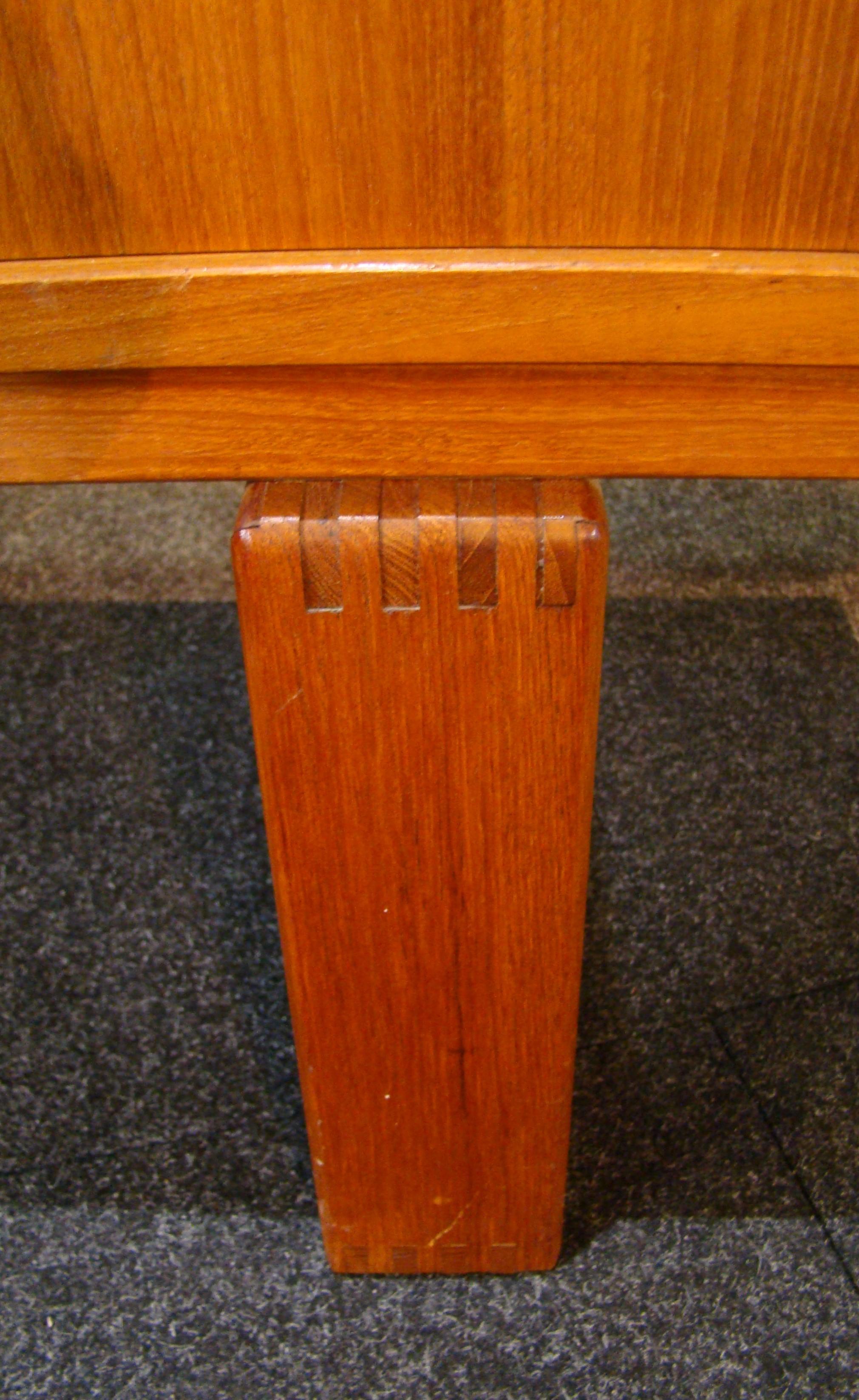 Danish Teak Credenza with Dovetailed Runners by Klausen and Son, circa 1969 1