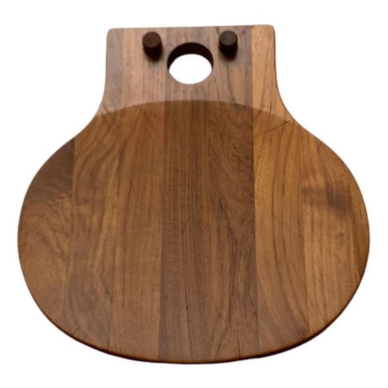 Tabla de cortar danesa de teca de Nissen, años 60