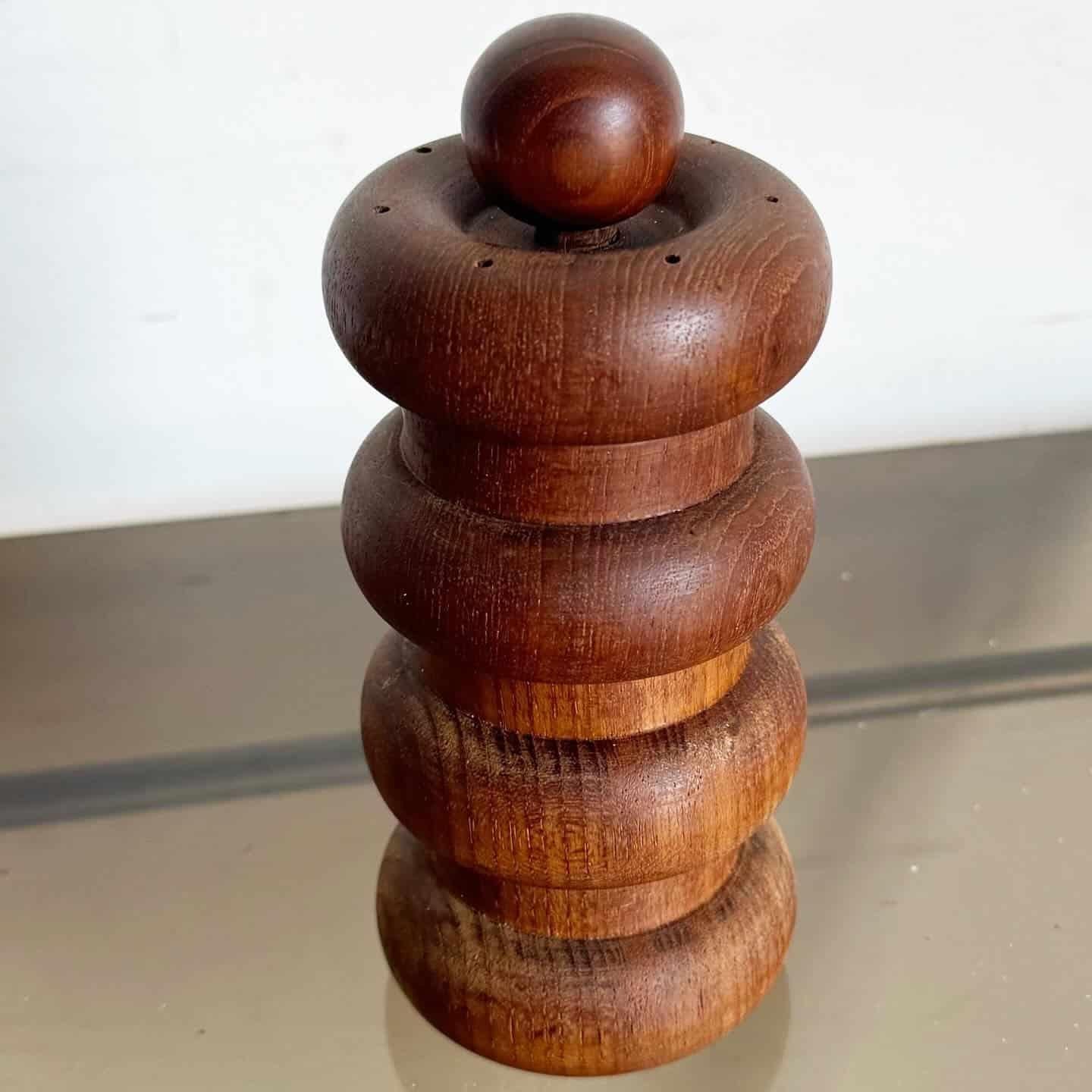 Scandinavian Modern Danish Teak Dansk Designs Pepper Grinder/Salt Shaker by Jens Quistgaard