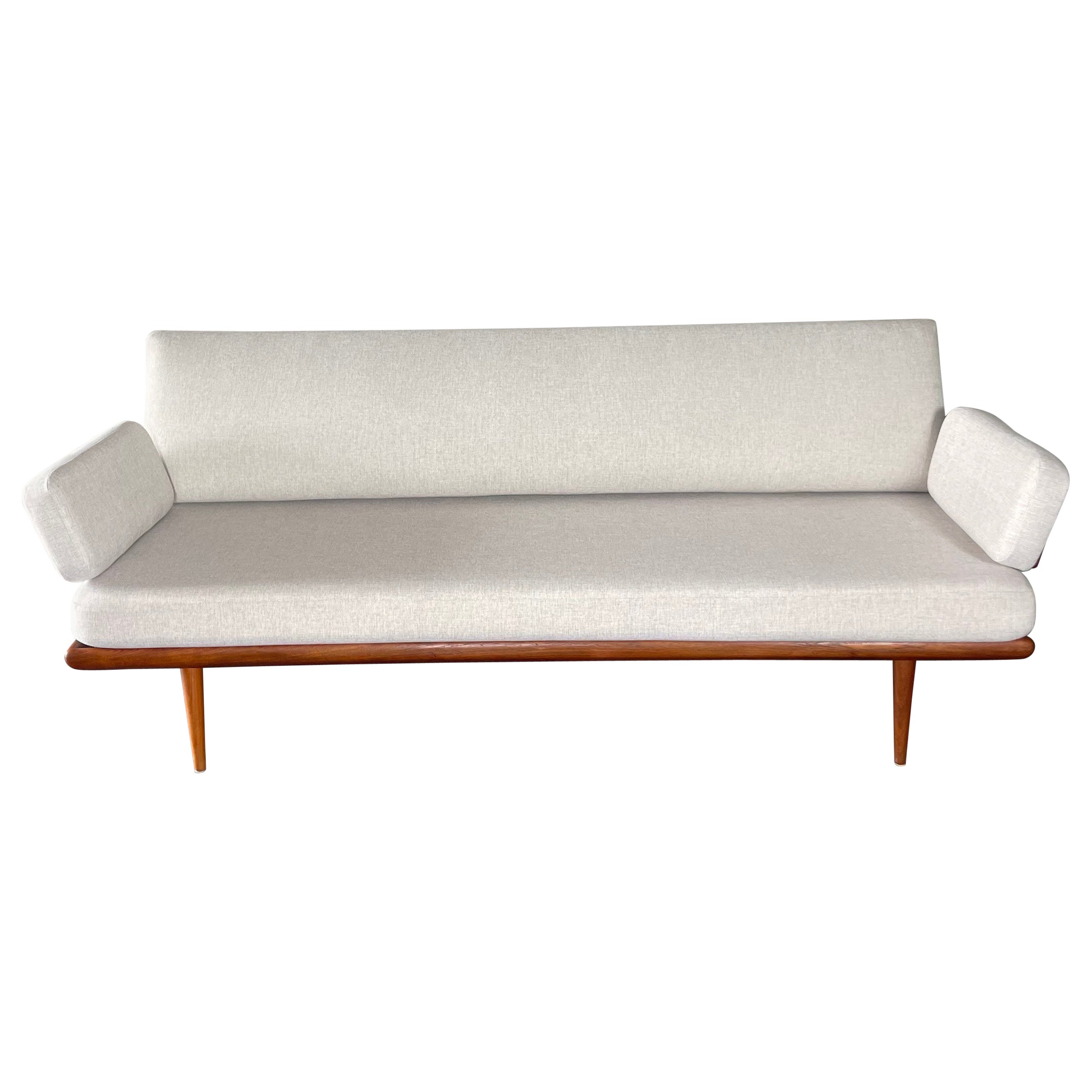 Danish Teak Daybed and Sofa Model Minerva by Peter Hvidt & Orla Mølgaard 50s For Sale