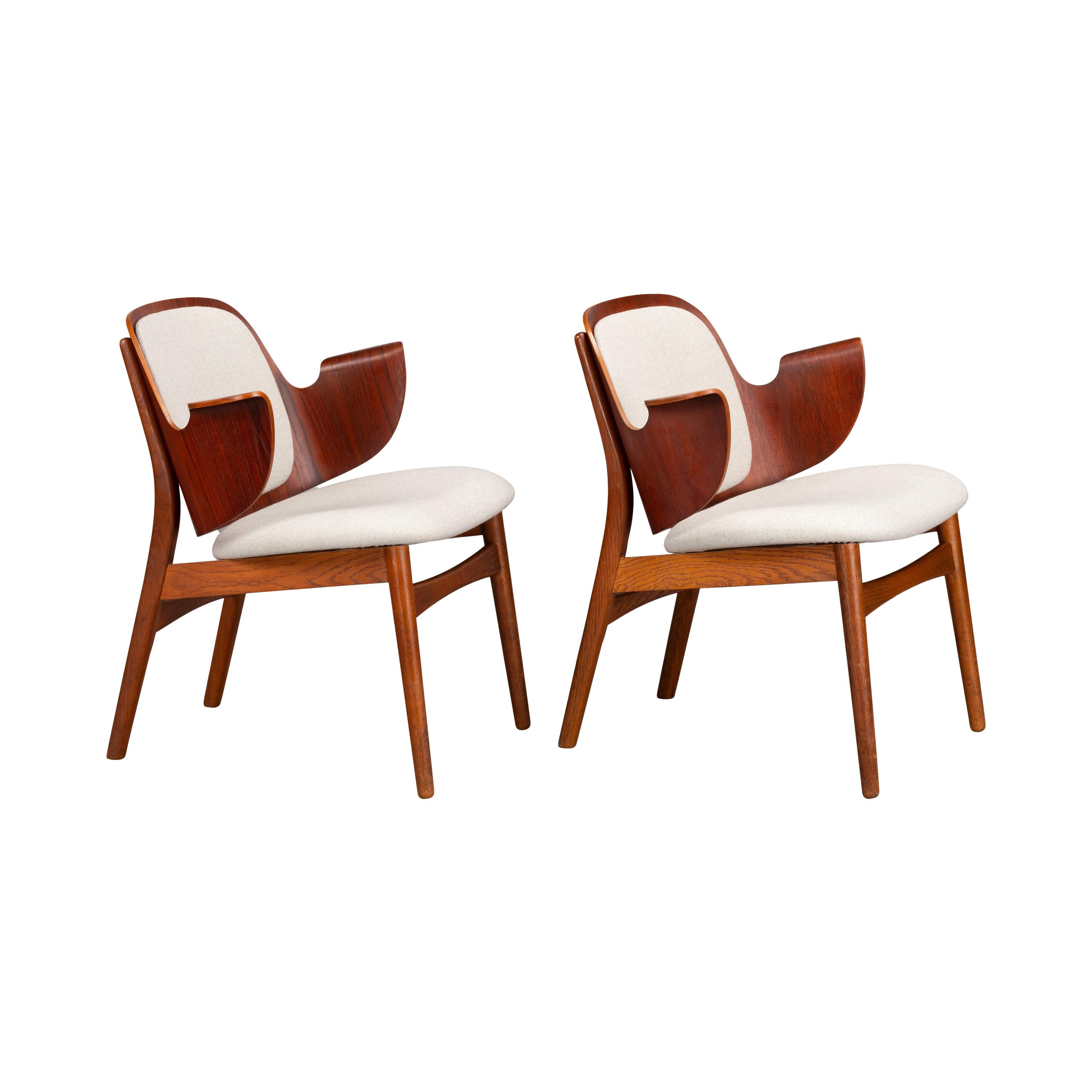 Danish Teak Design Armchairs by Arne Hovmand Olsen for Bramin Møbler, Set of 2