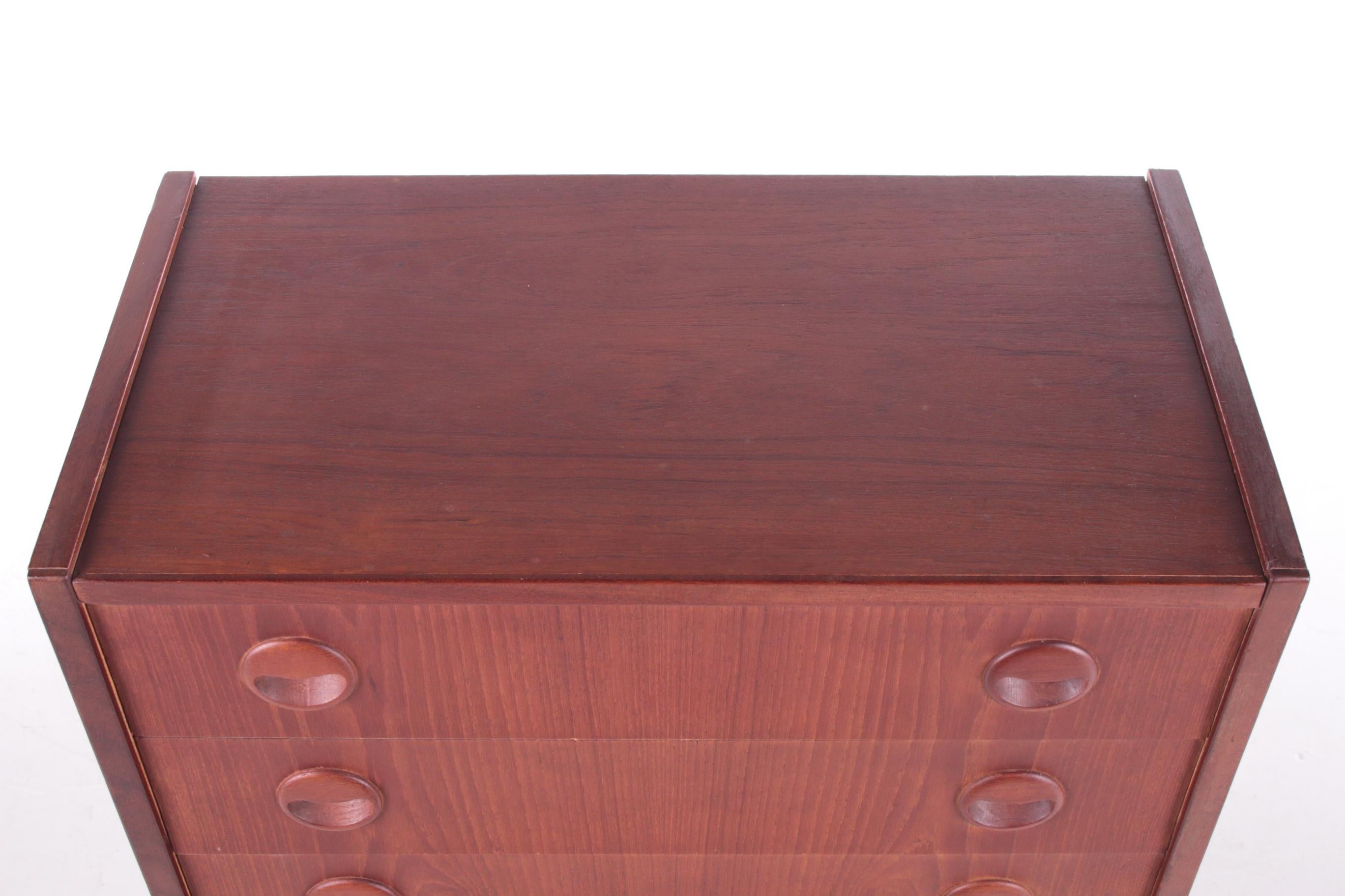 Danish Teak Designer Chest of Drawers with Four Drawers, 1960s 4
