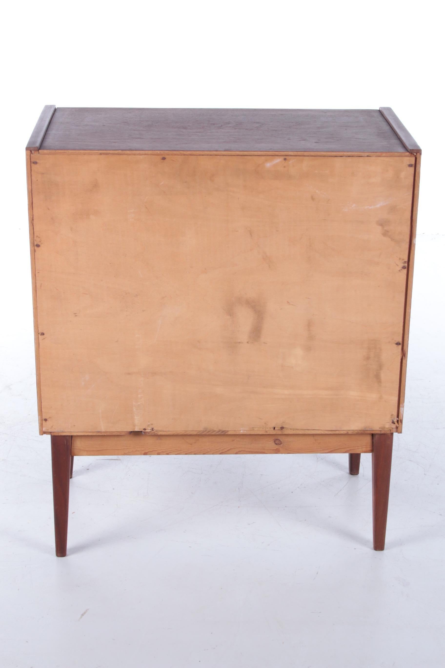 Danish Teak Designer Chest of Drawers with Four Drawers, 1960s In Good Condition In Oostrum-Venray, NL