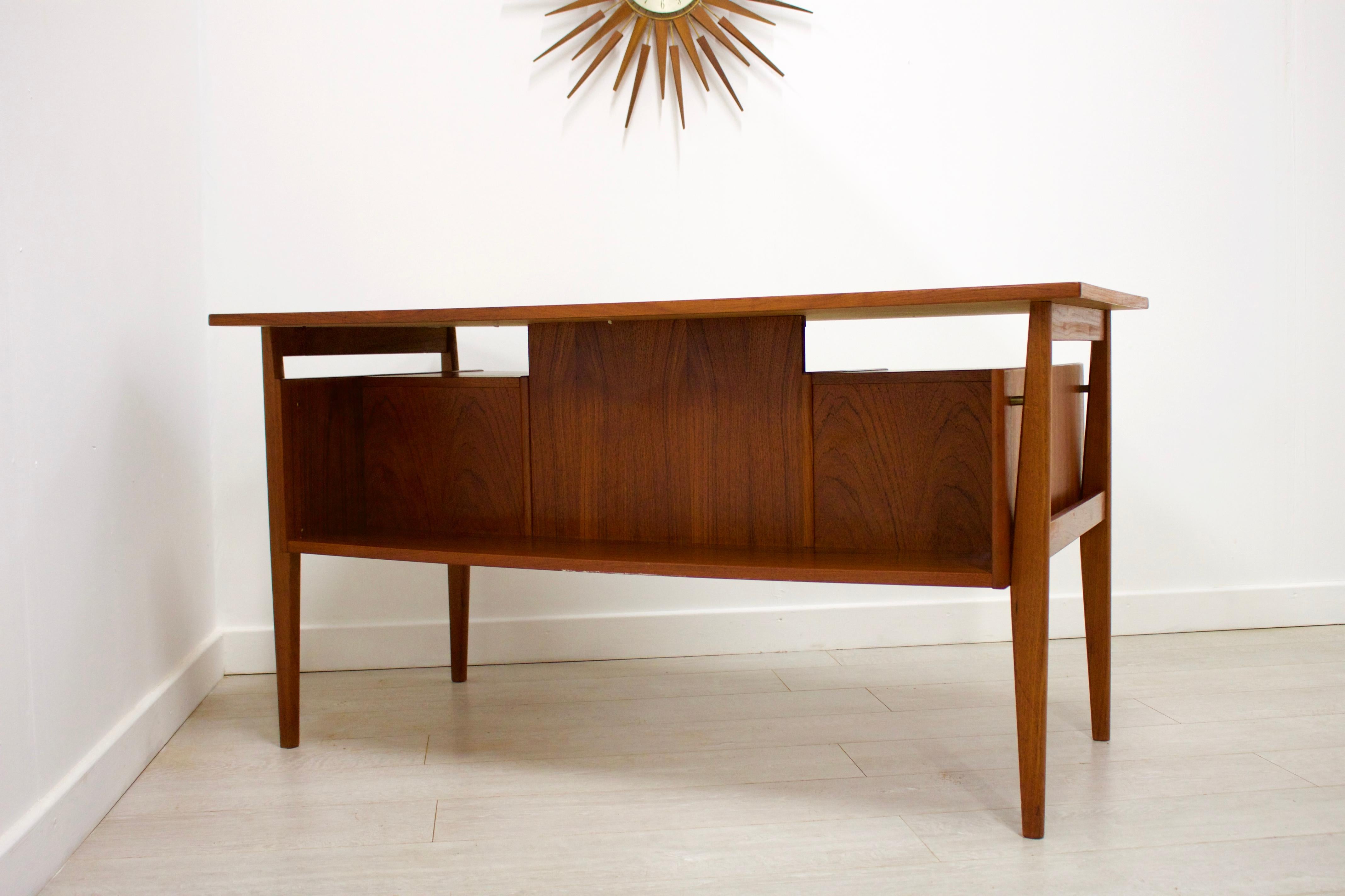 Danish Teak Desk, 1960s 4