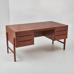 Danish teak desk by Christian Møller for Chr. Møller Møbelsnedken, 1960s