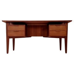 Danish teak desk by Henning Jorgensen for Fredericia Denmark, 1960s