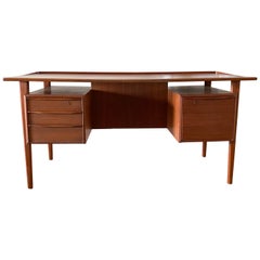 Retro Danish Teak Desk by Peter Lovig Nielsen for Dansk Designs, 1967