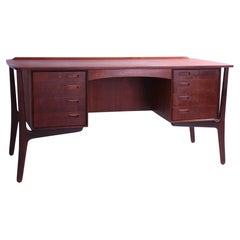 Danish Teak Desk by Svend Aage Madsen for HP Hansen, 1960s