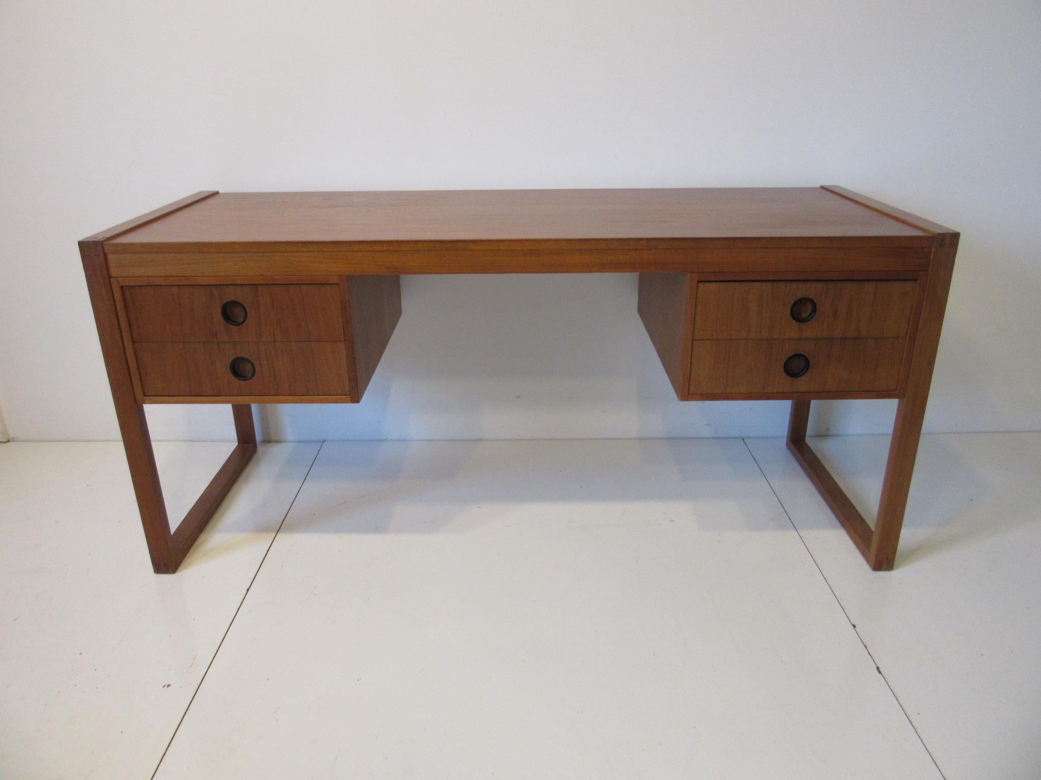 Danish Teak Desk in the Style of Henning Jensen / Torben 6