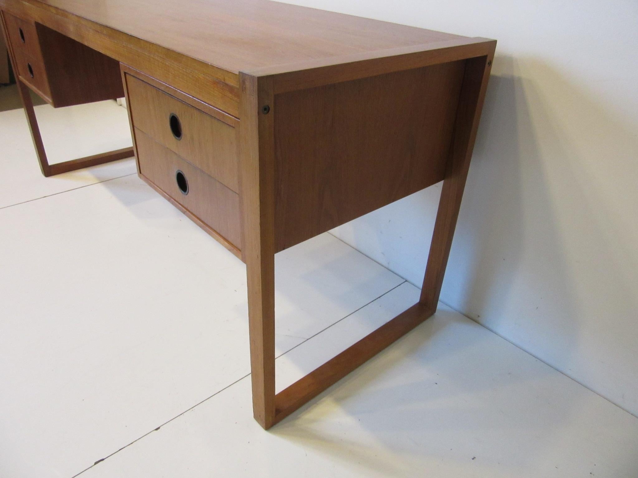 20th Century Danish Teak Desk in the Style of Henning Jensen / Torben