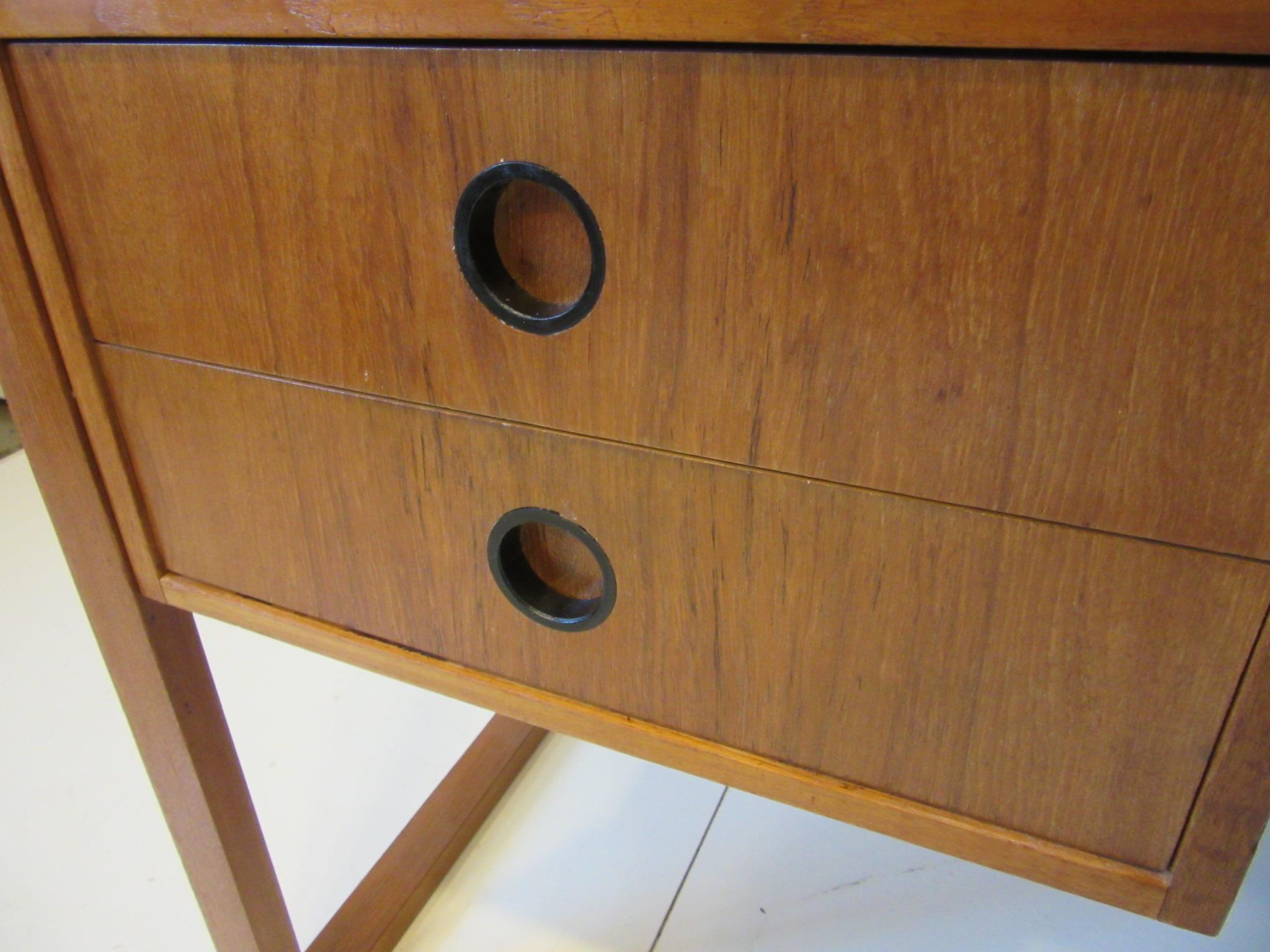 Danish Teak Desk in the Style of Henning Jensen / Torben 1