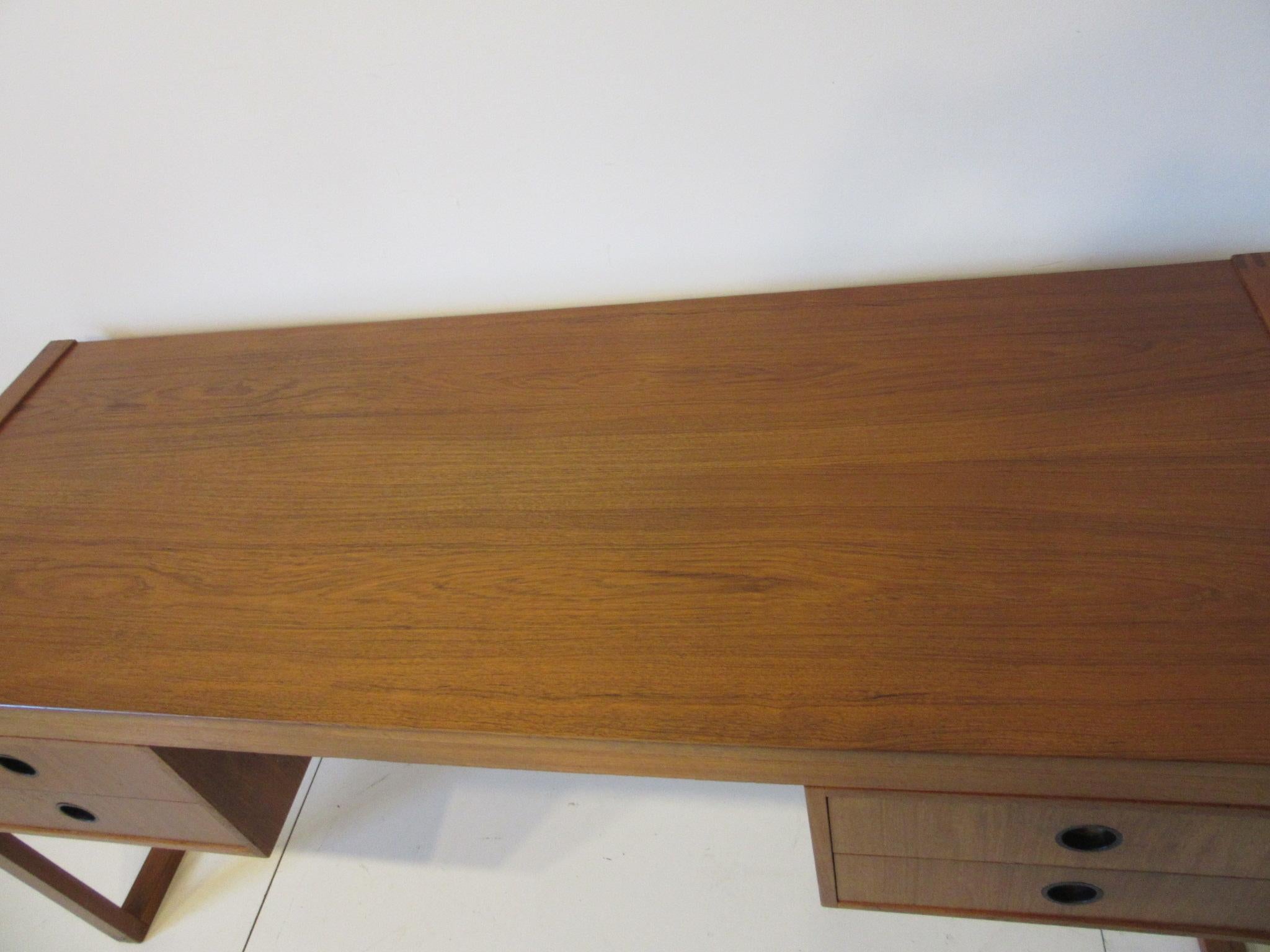 Danish Teak Desk in the Style of Henning Jensen / Torben 2