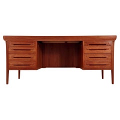 Danish teak desk model Executive Desk by Ib Kofod Larsen , 1960s