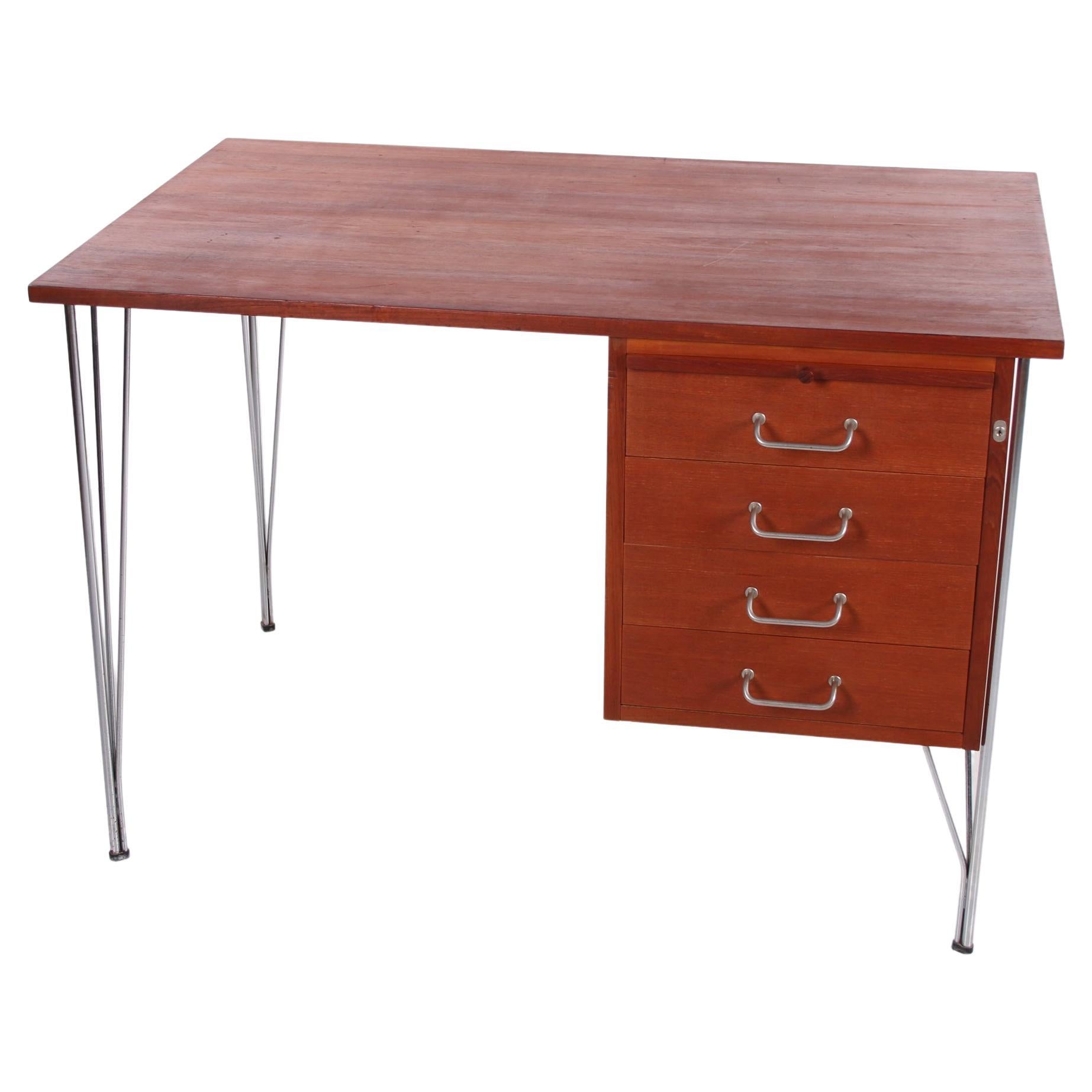 Halifax Desk with Metal Base, 1980 For Sale at 1stDibs