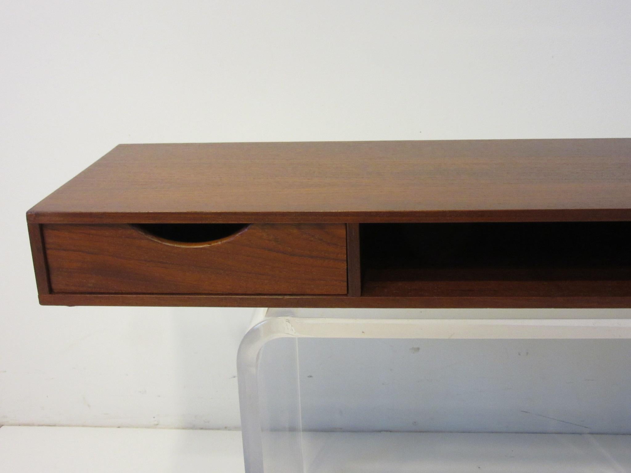 Mid-Century Modern Danish Teak Desk Organizer