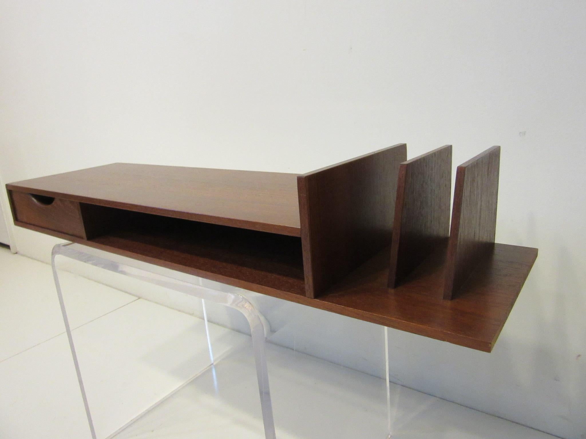 Danish Teak Desk Organizer 2
