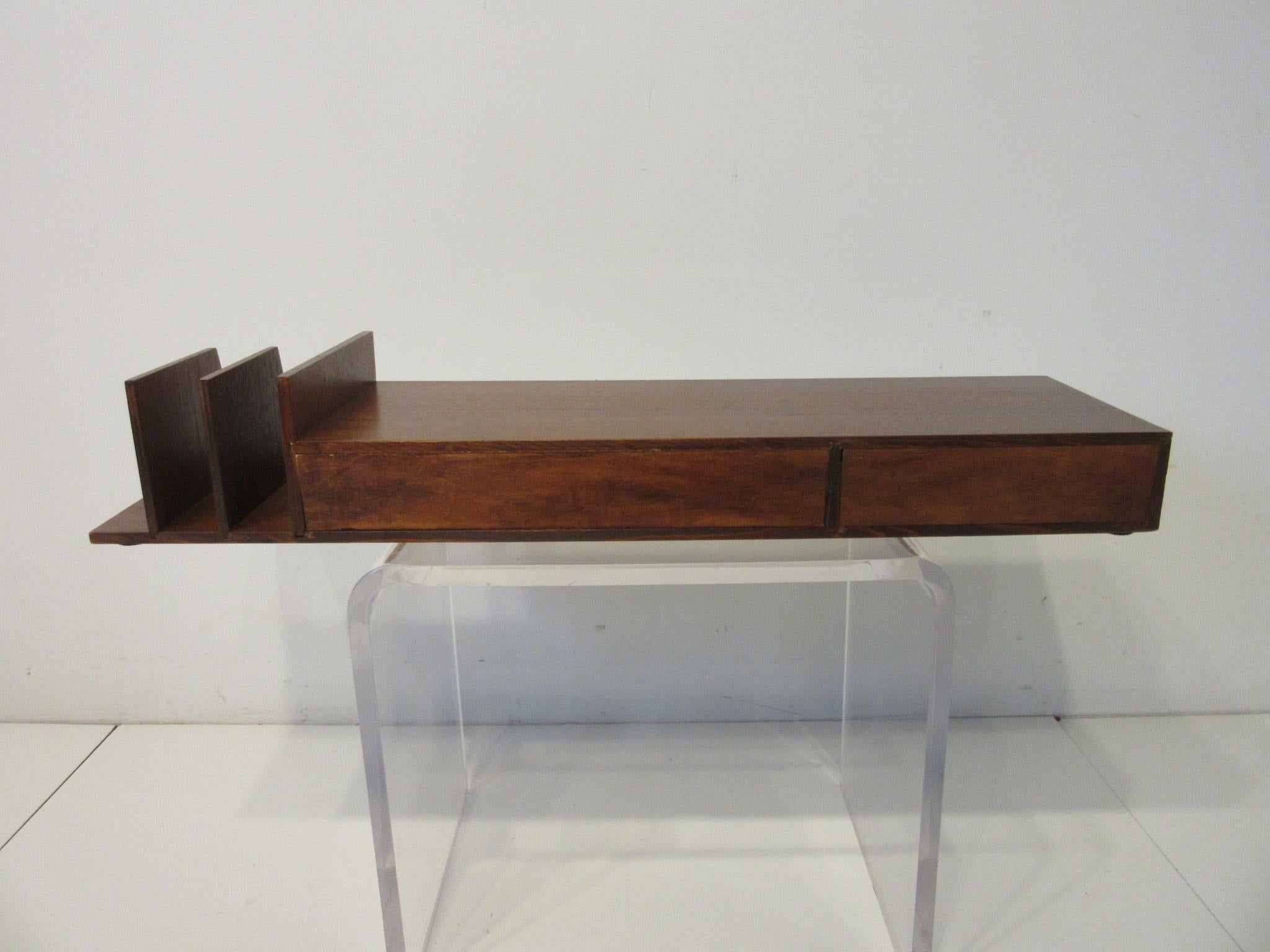 Danish Teak Desk Organizer 4
