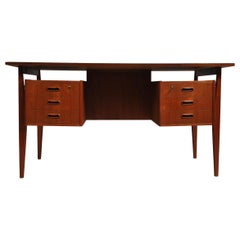 Danish Teak Desk, Randers Mobelfabrik