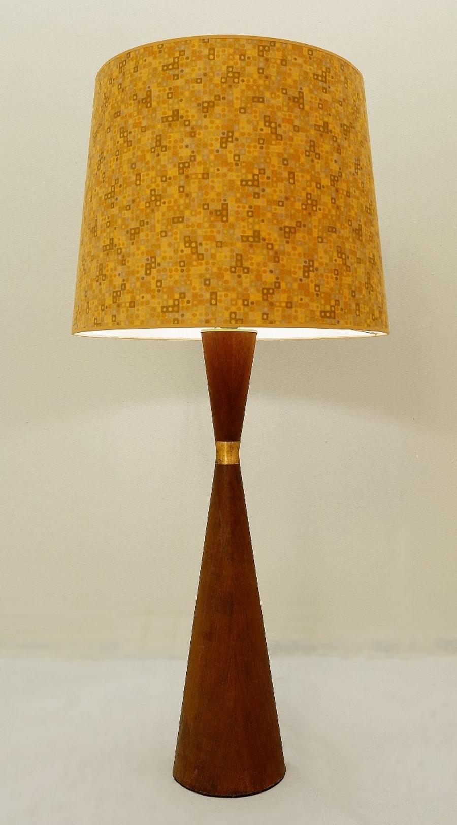 European Danish Teak Diabolo Lamp, Fog Morup, 1950s