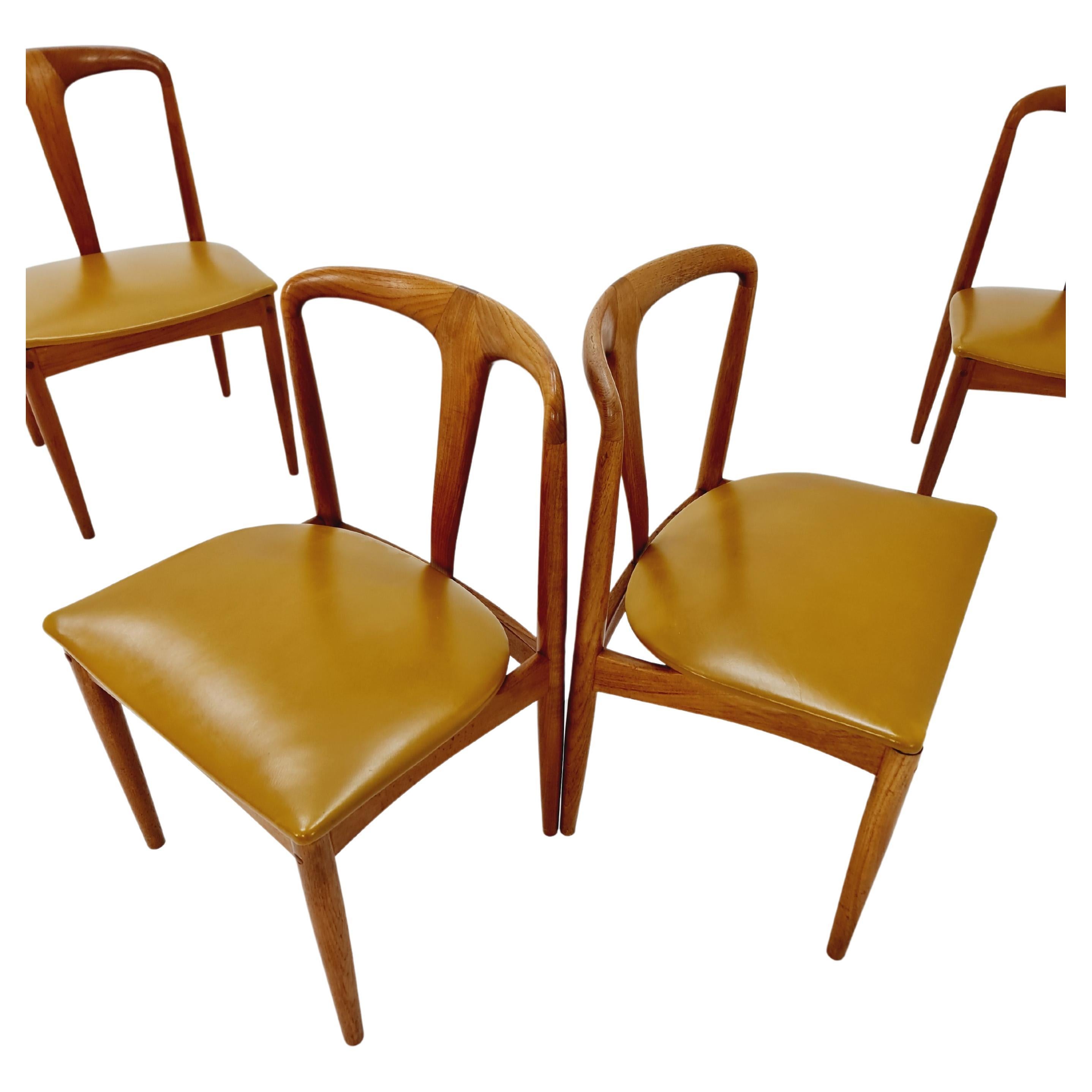Chaise de salle à manger vintage en teck danois   par johannes Andersen pour Uldum Mobelfabrik , années 1960, 

Concepteur :   johannes Andersen pour Uldum Mobelfabrik
Fabriqué au Danemark dans les années 60

Dimensions :
Largeur :  52 