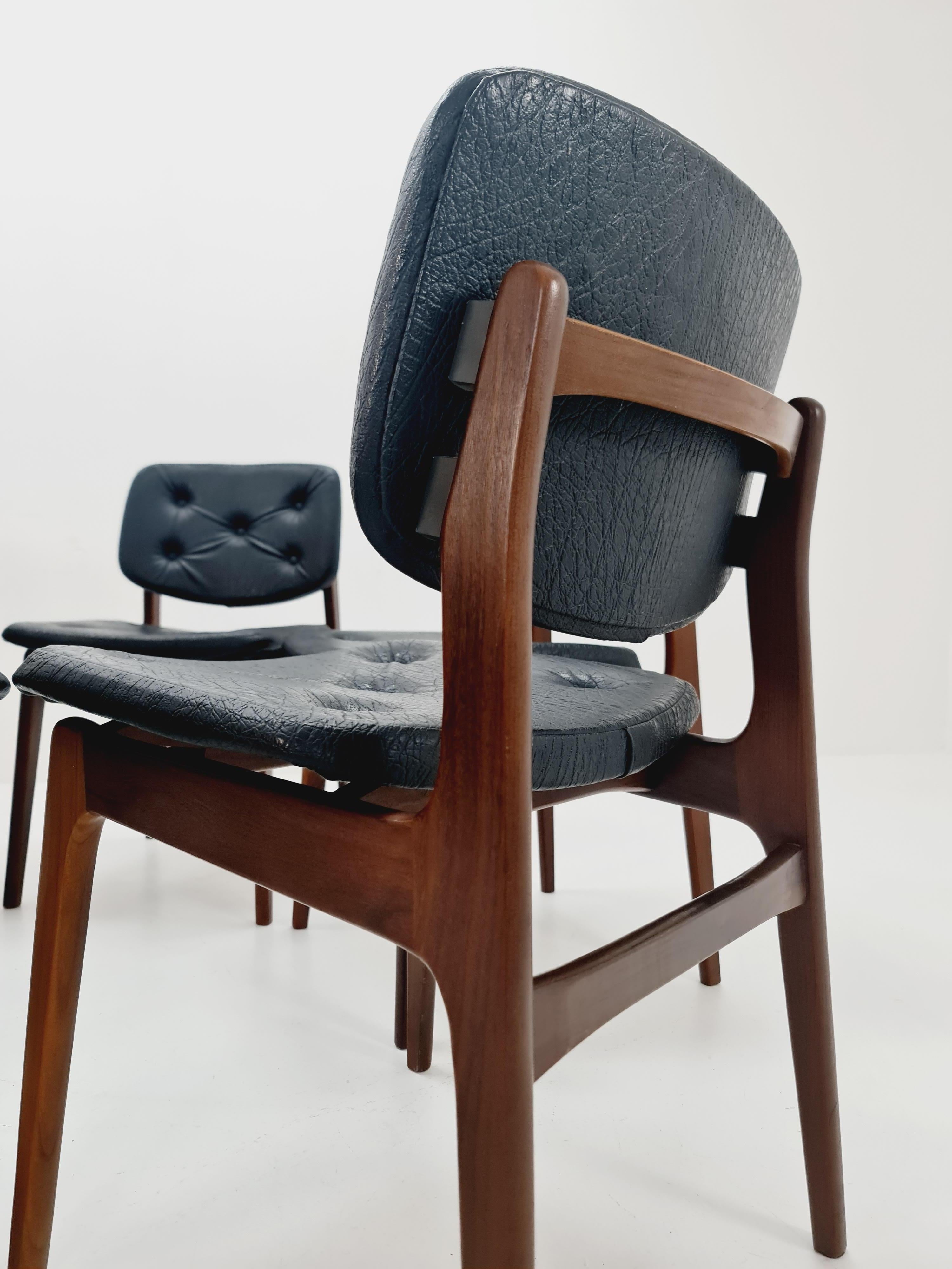 Teak danese  sedie da pranzo   Anni '60, set di 6 in vendita 9