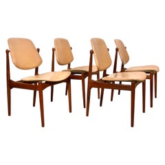 Danish Teak Dining Chairs by Arne Vodder, 1950s