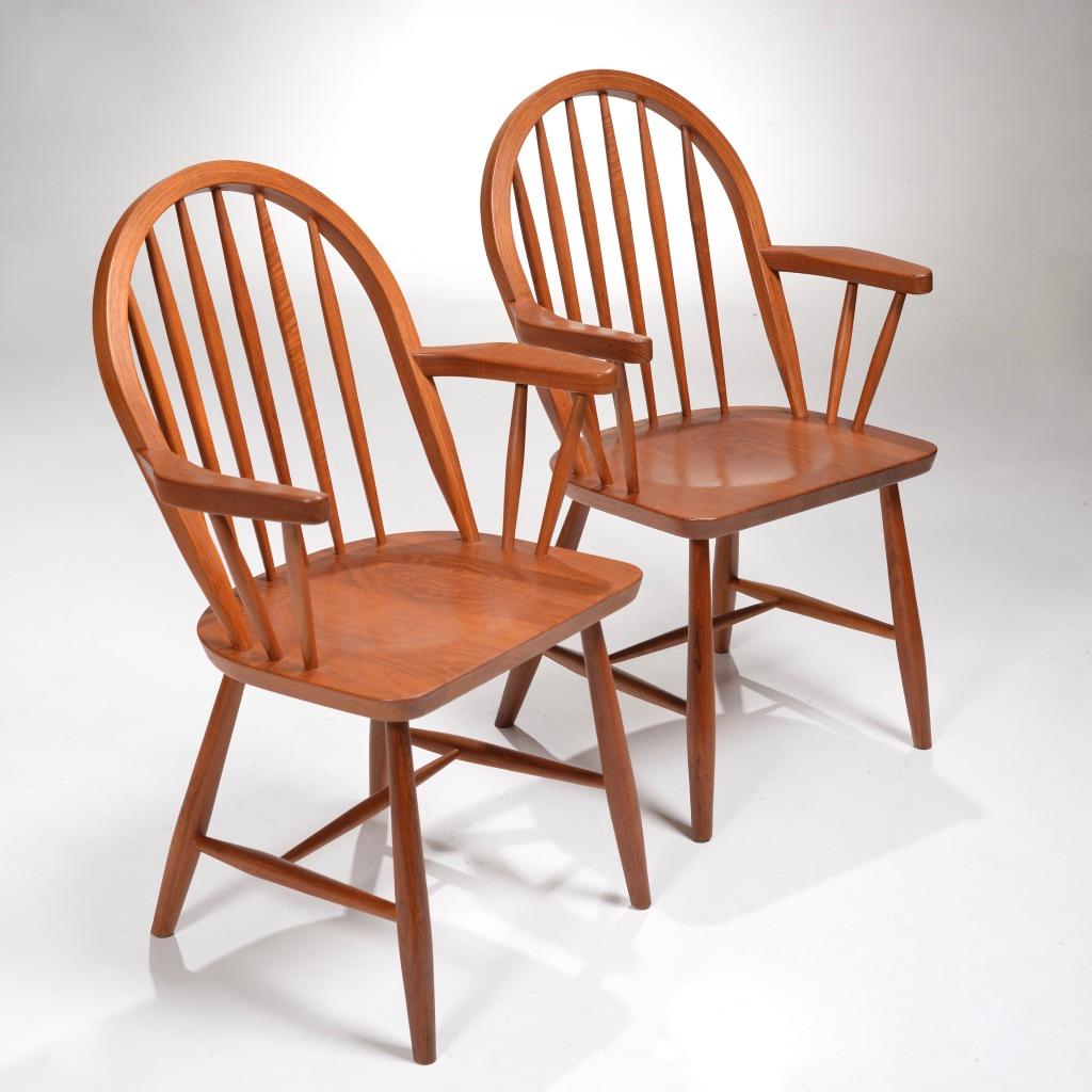 Scandinavo moderno Sedie da pranzo danesi in teak di Erik Ole Jørgensen per Tarm Stole in vendita