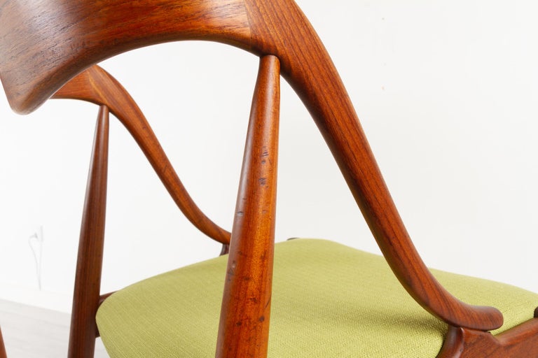 Danish Teak Dining Chairs by Johannes Andersen 1960s, Set of 4 For Sale 13