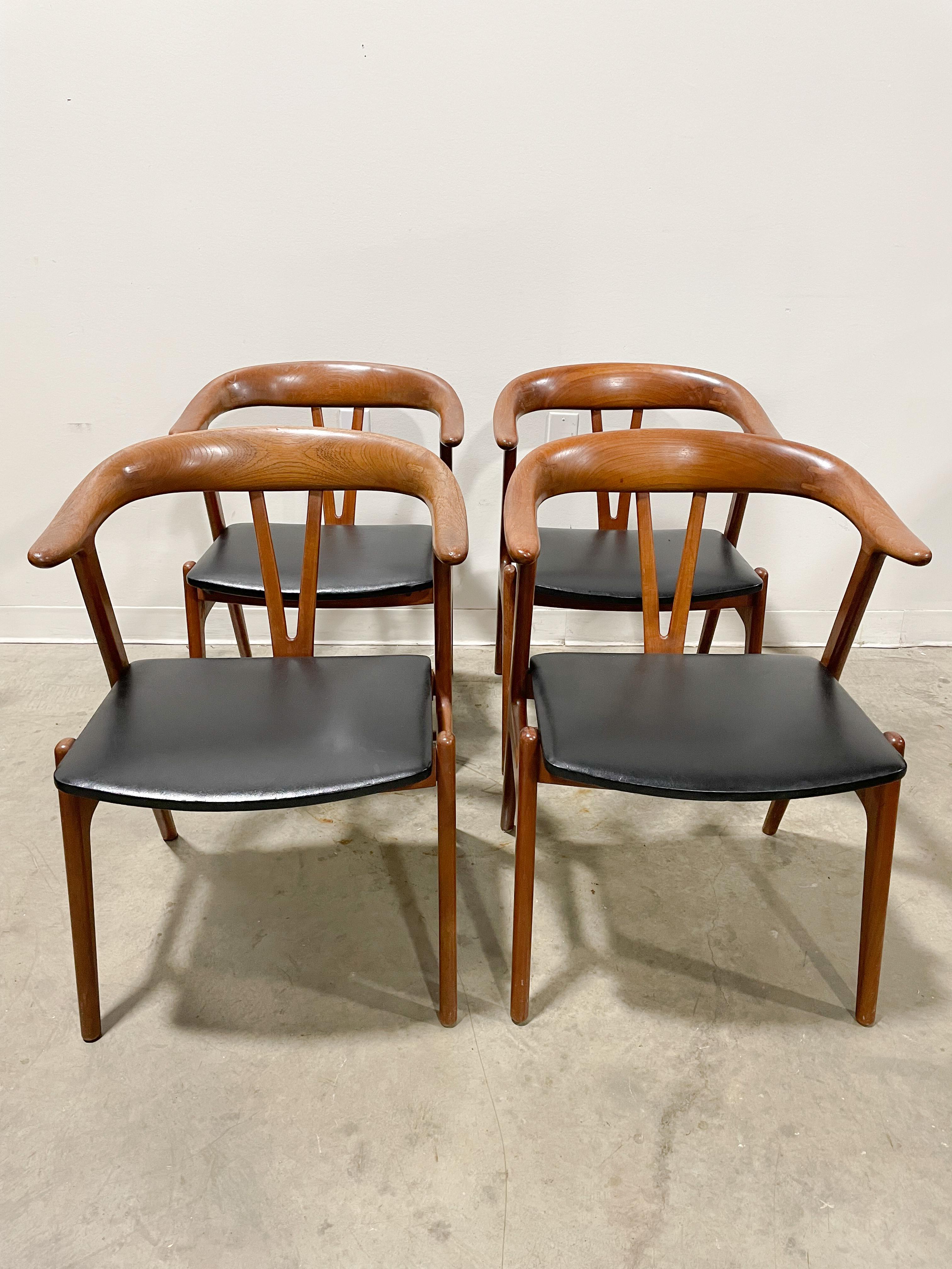 Mid-Century Modern Danish Teak Dining Chairs by Tobjorn Afdal