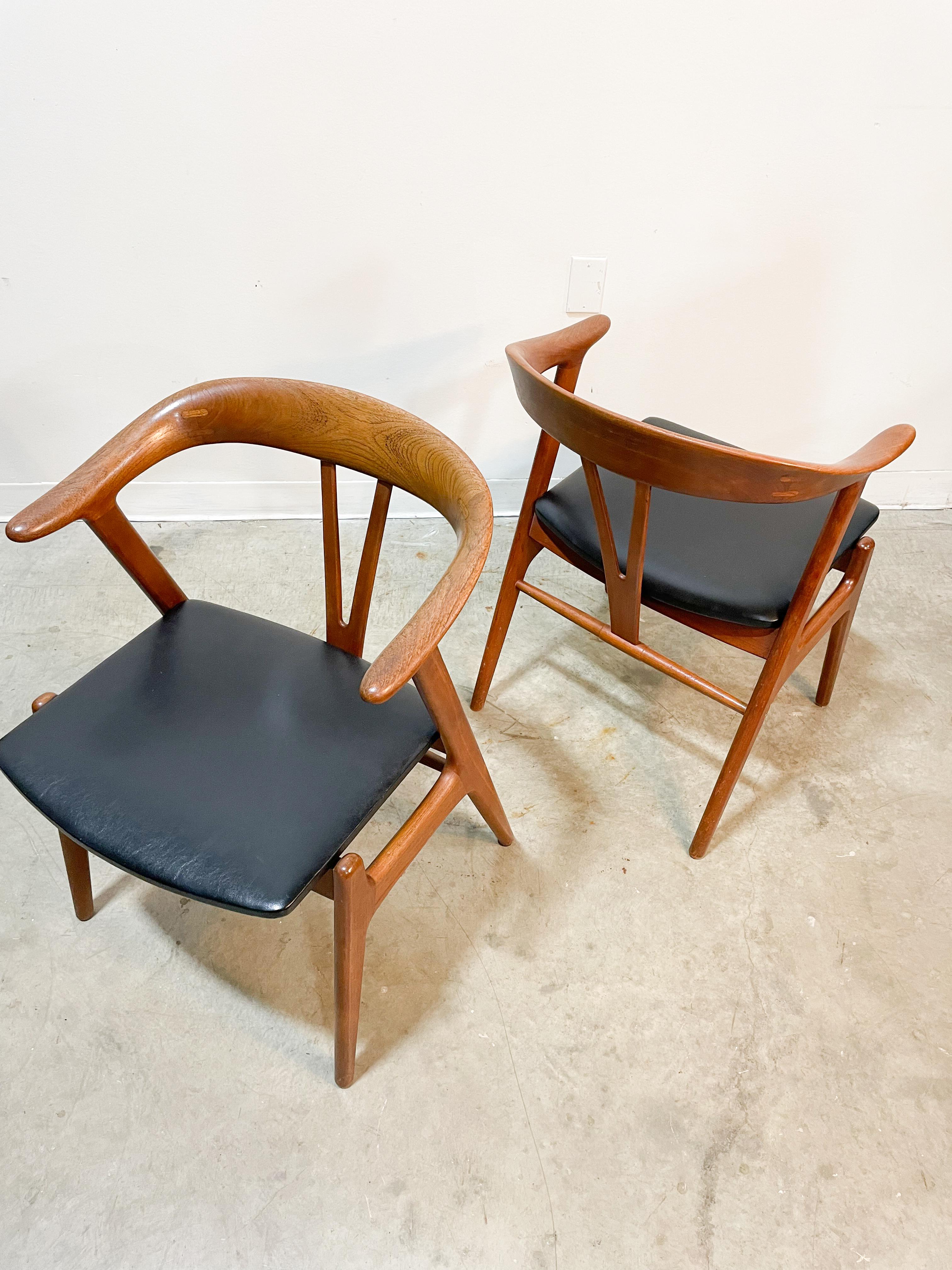 20th Century Danish Teak Dining Chairs by Tobjorn Afdal