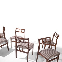 Dänische Teakholz-Esszimmerstühle, D-Scan