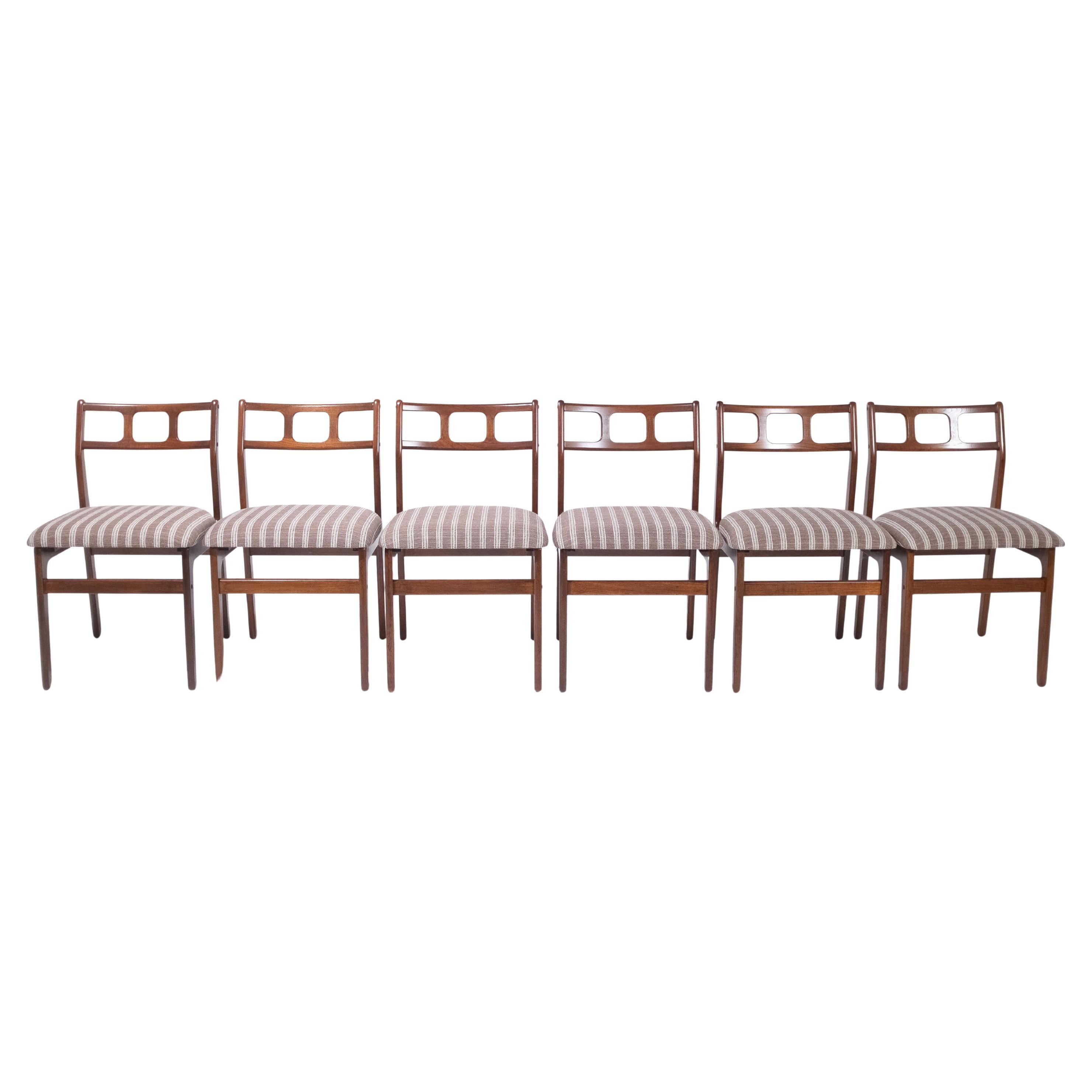 Danish Teak Dining Chairs, D-Scan For Sale