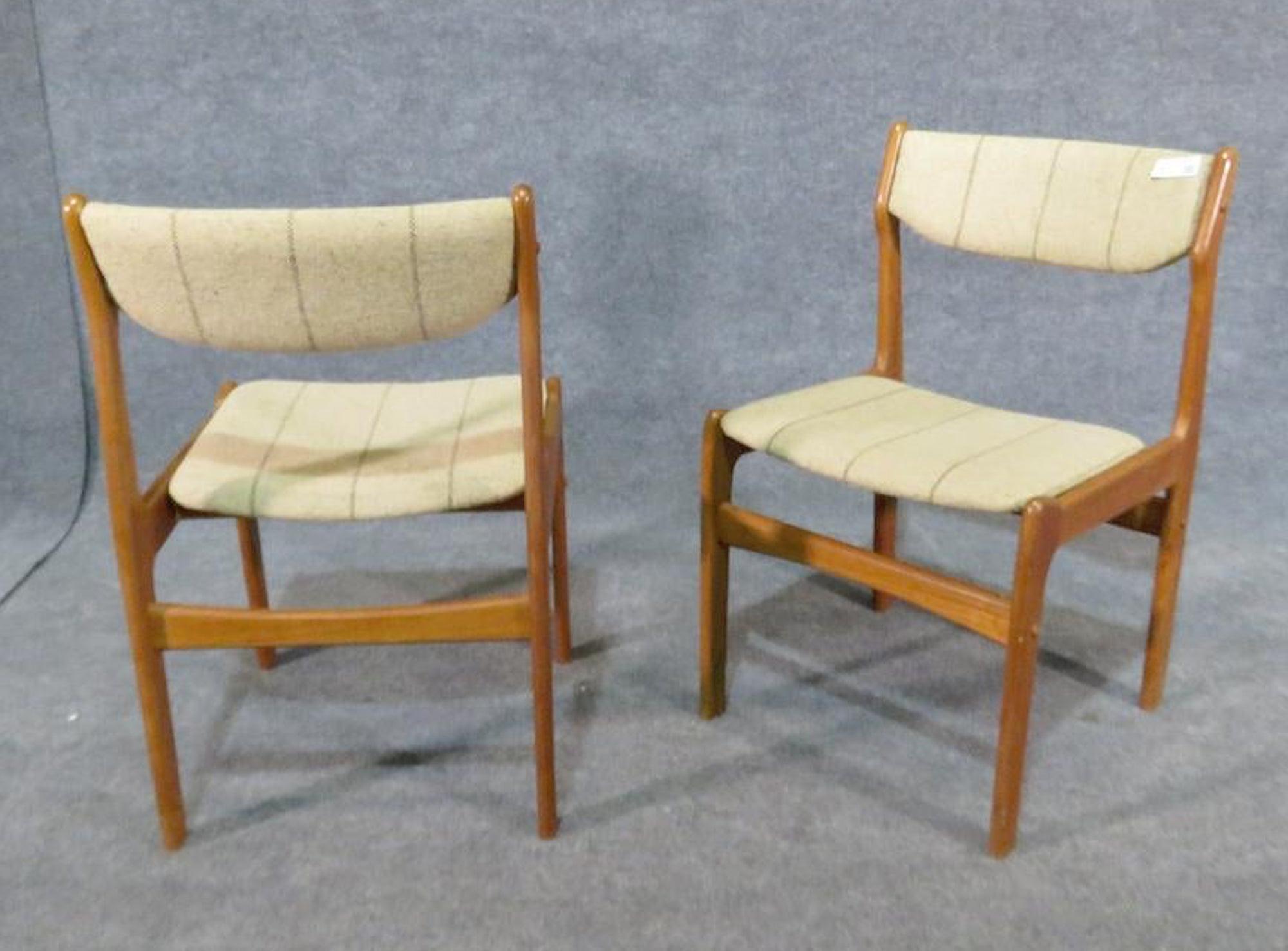 dänische esszimmerstühle teak