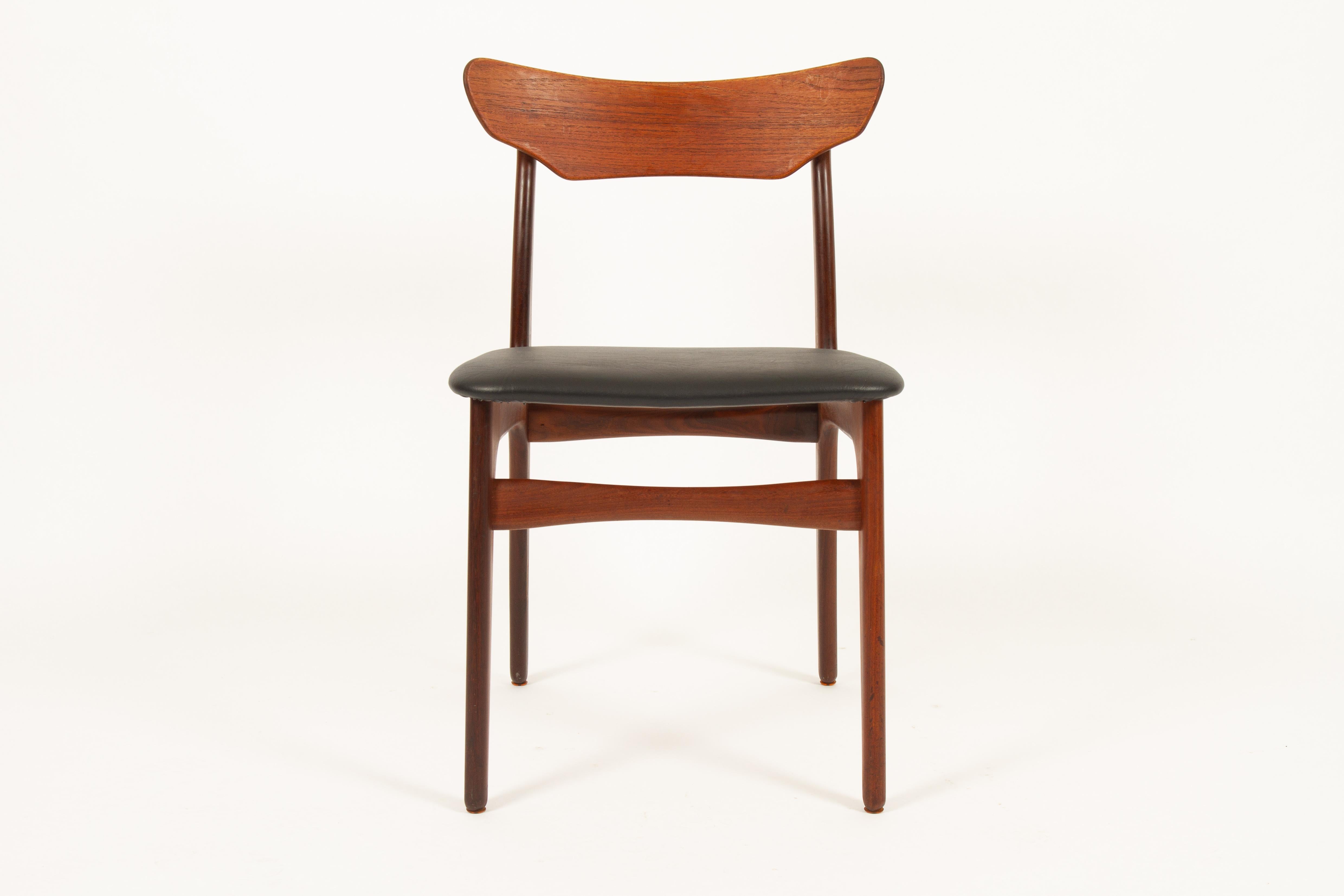 Scandinavian Modern Danish Teak Dining Chairs from Schiønning & Elgaard 1960s, Set of 9