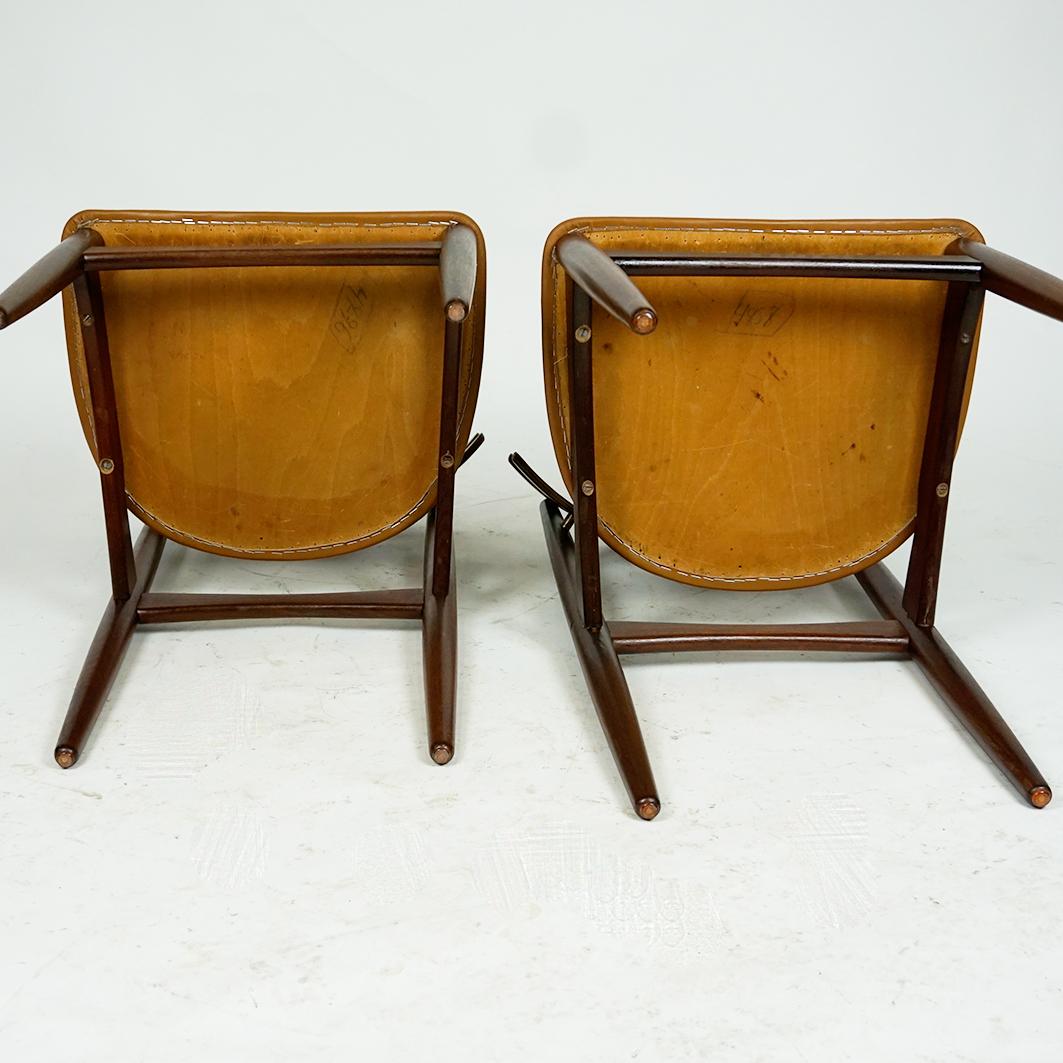  Danish Teak Dining Chairs Mod. 178 by Johannes Andersen for Bramin In Good Condition In Vienna, AT